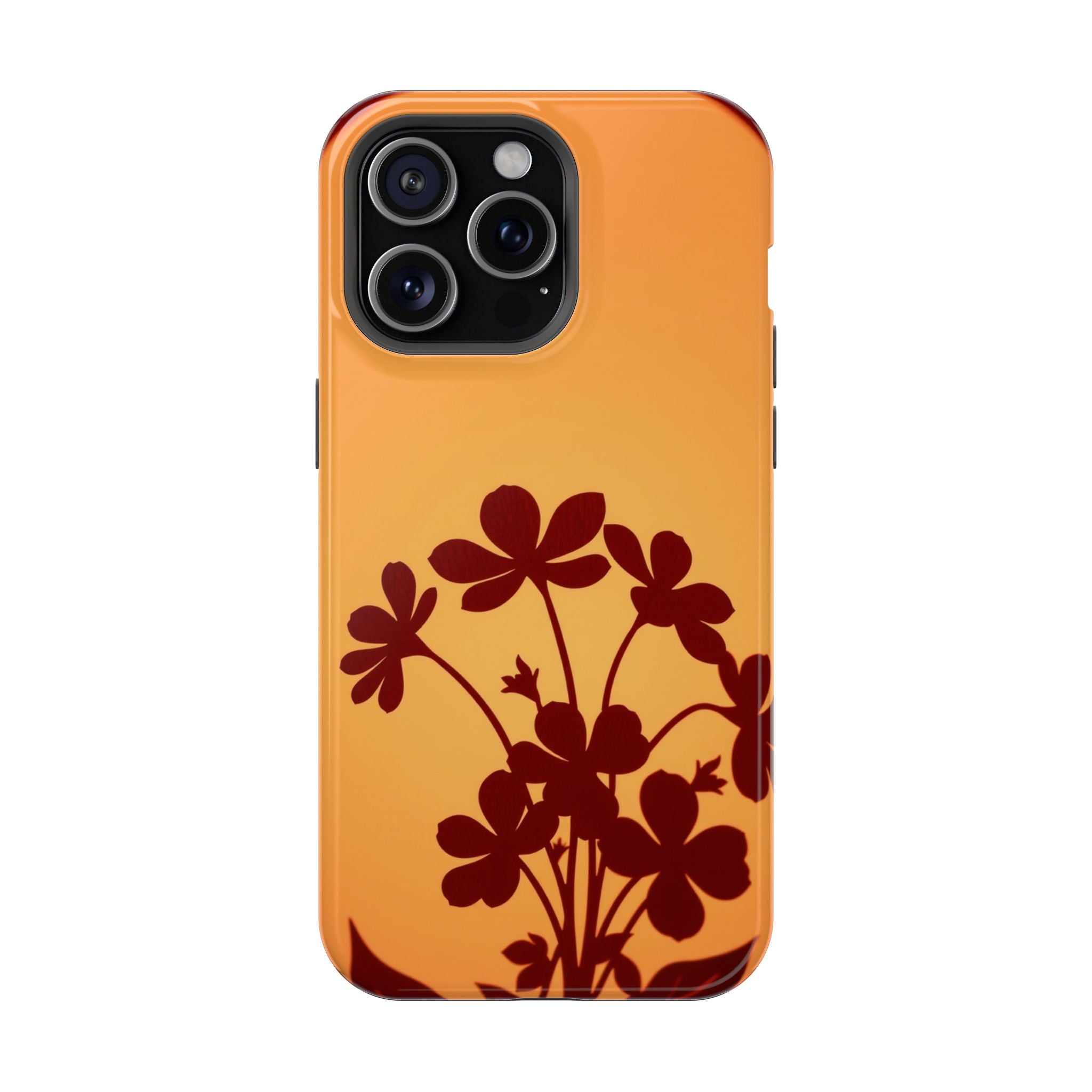 iPhone Floral Silhouette Electric Art Slim Everyday Designer Case · iPhone Case