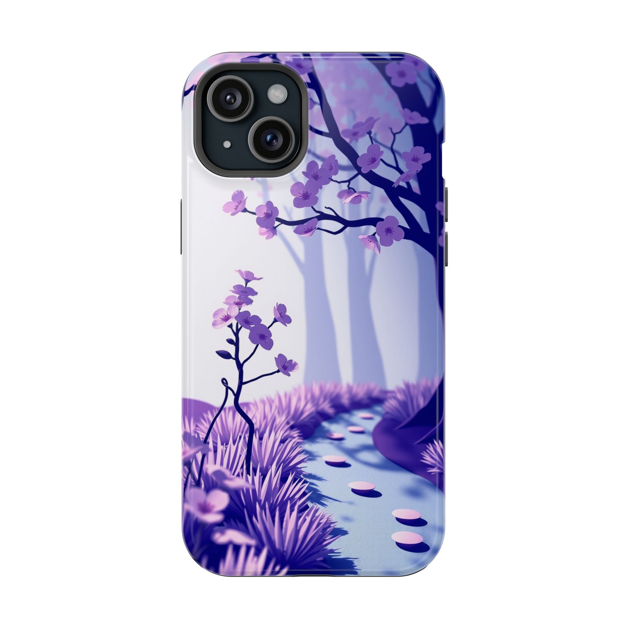 iPhone Blossom Trail Paper Cut Art Bold Modern Everyday Snap Case · iPhone Case