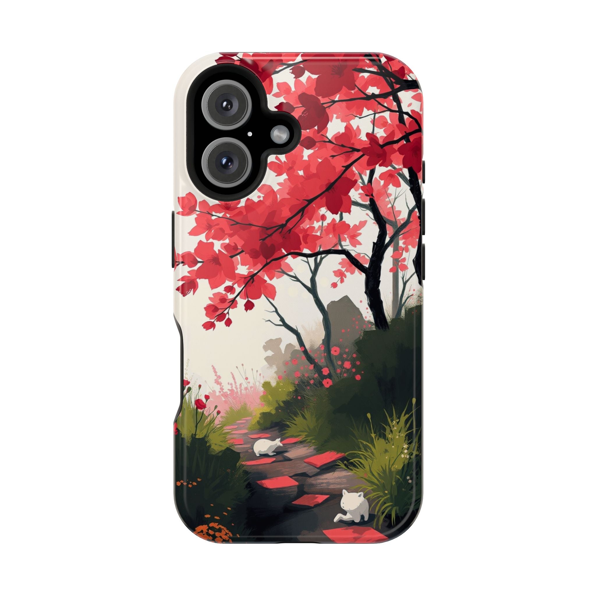 iPhone Blossom Trail Oil Painting Impressionist Soft iPhone Finish · iPhone Case