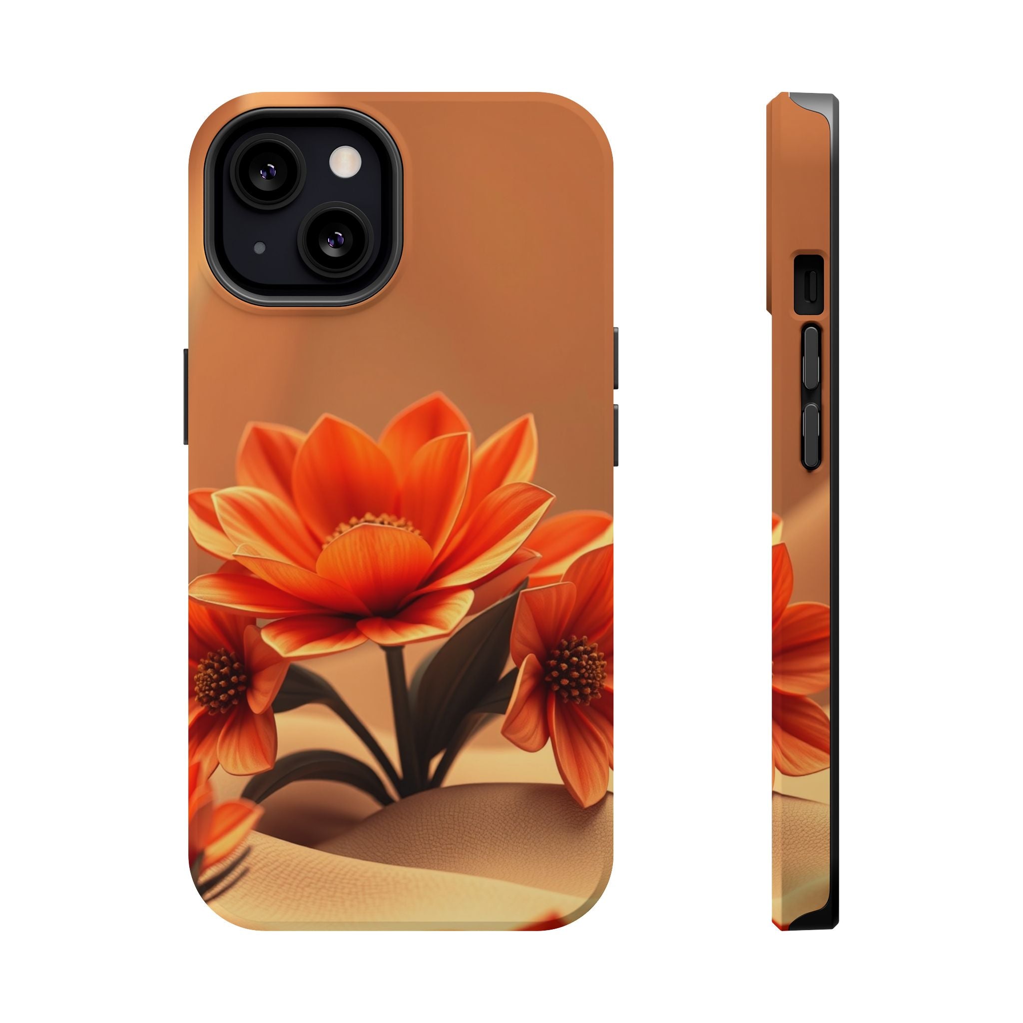 iPhone Floral Geometric 3D Digital Bold Modern Everyday Snap Case · iPhone Case