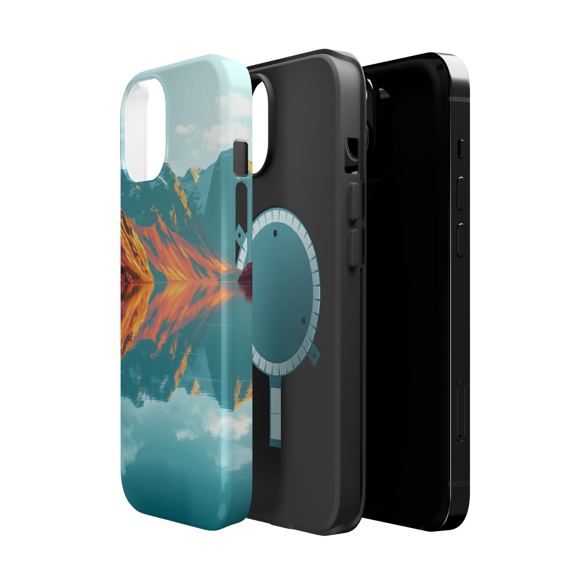iPhone Fjord Reflection Gold Foil Luxury Slim Everyday iPhone Designer · iPhone