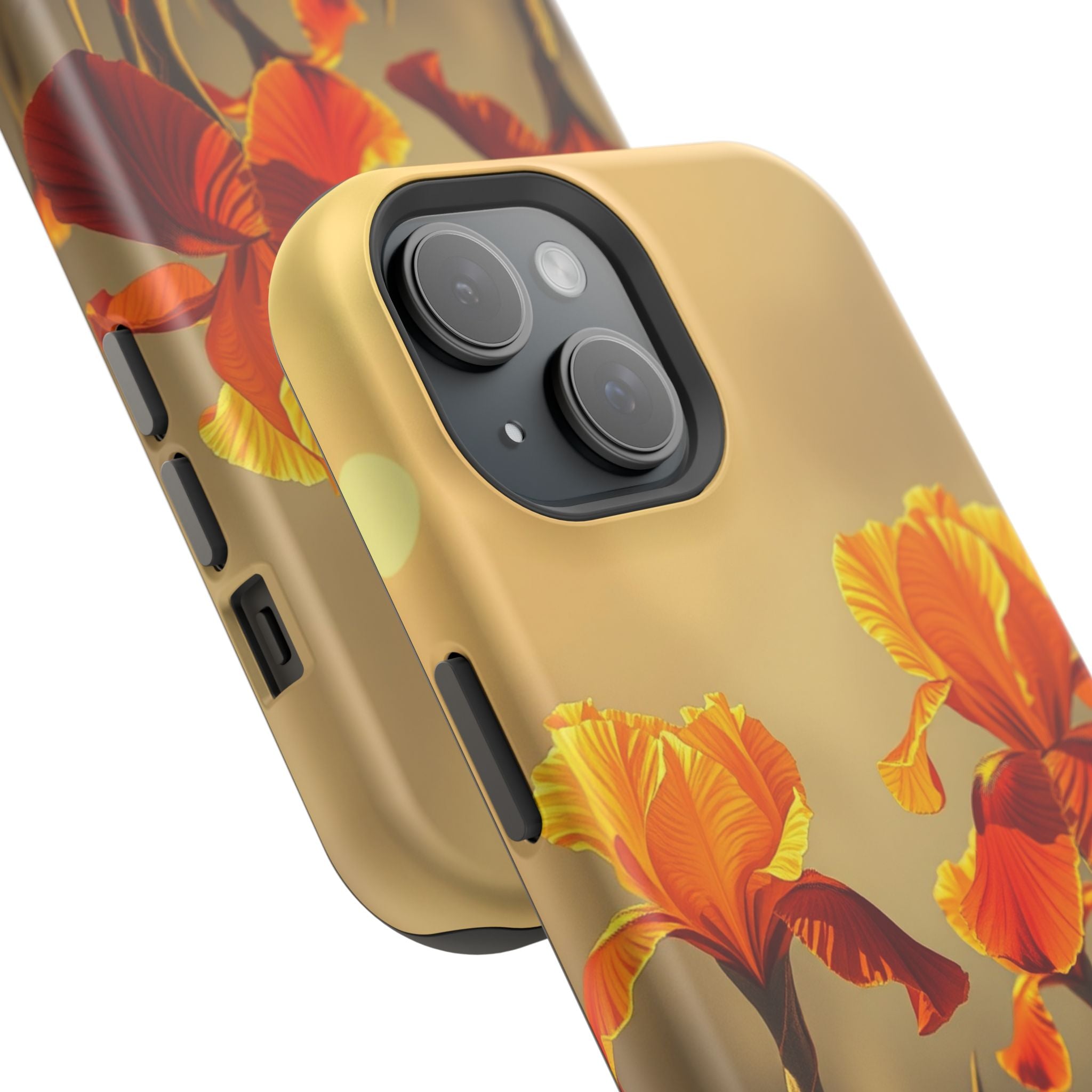 iPhone Iris Garden Gold Foil Luxury Slim Everyday Designer Case · iPhone Case