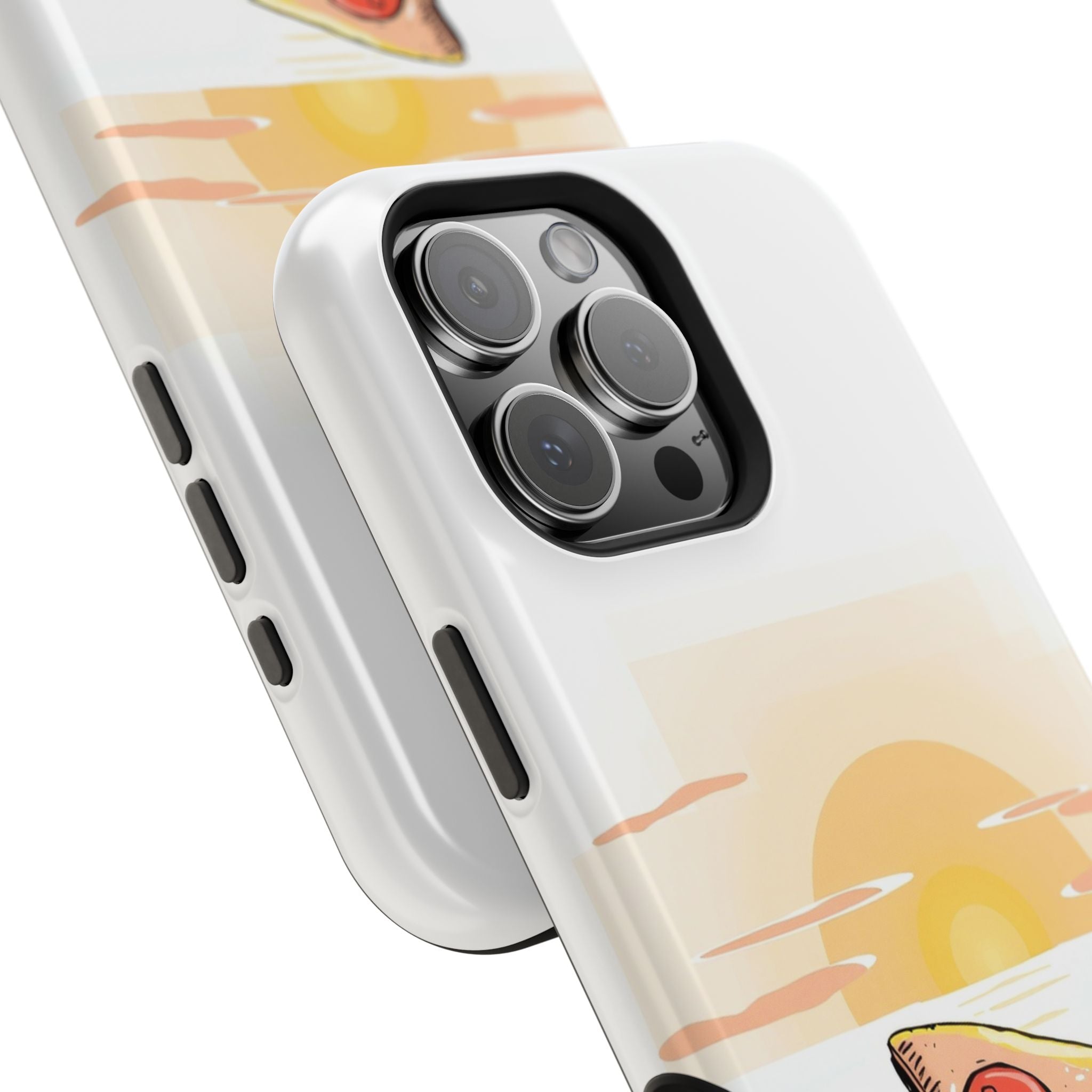 iPhone Earthy Pizza Slice Sunset Design Slim Everyday Designer Case · iPhone Cas