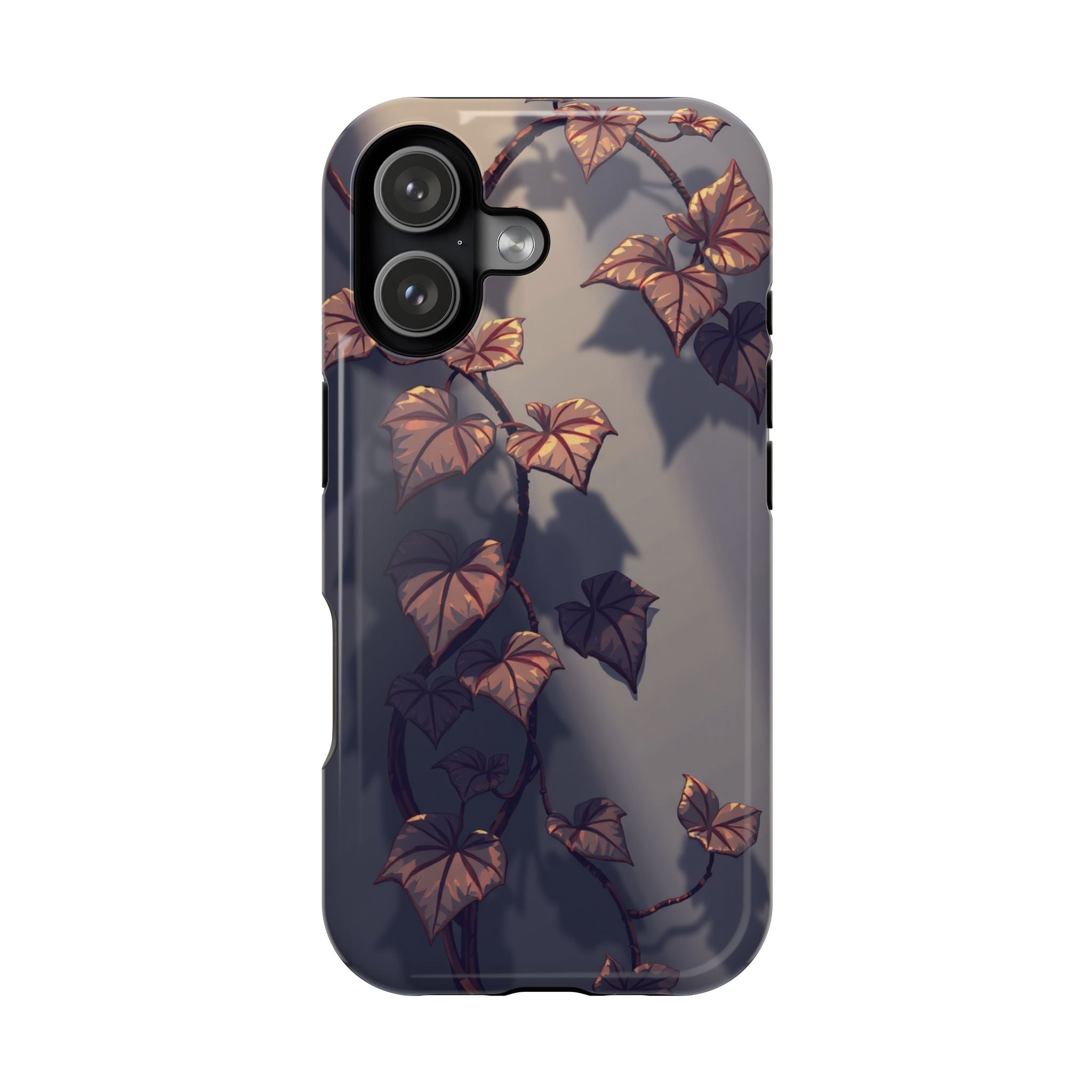 iPhone Charcoal And Copper Art Nouveau Vine Soft iPhone 13 Finish · iPhone Case