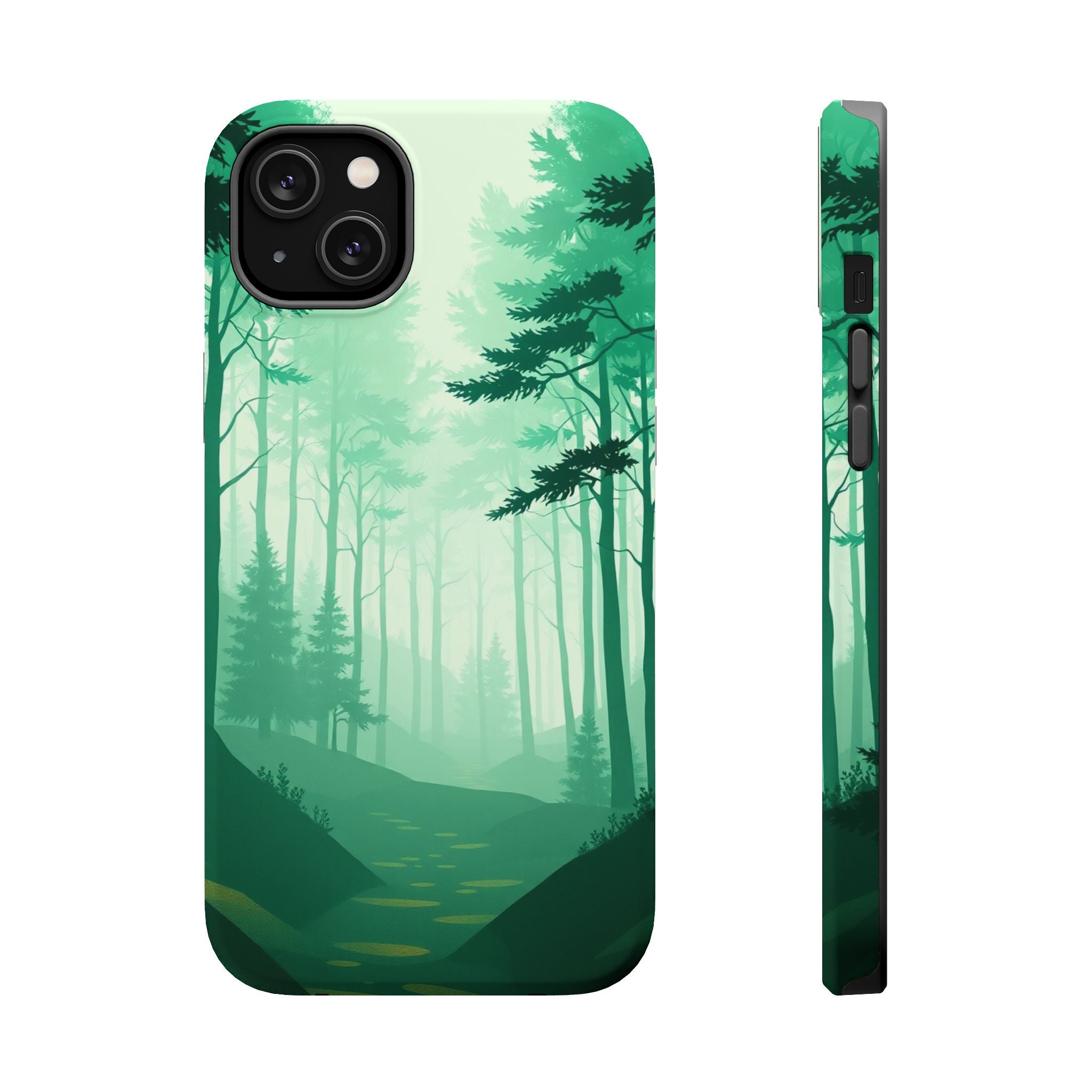 iPhone Earthy Misty Forest Path Design Slim Everyday Designer Case · iPhone Case