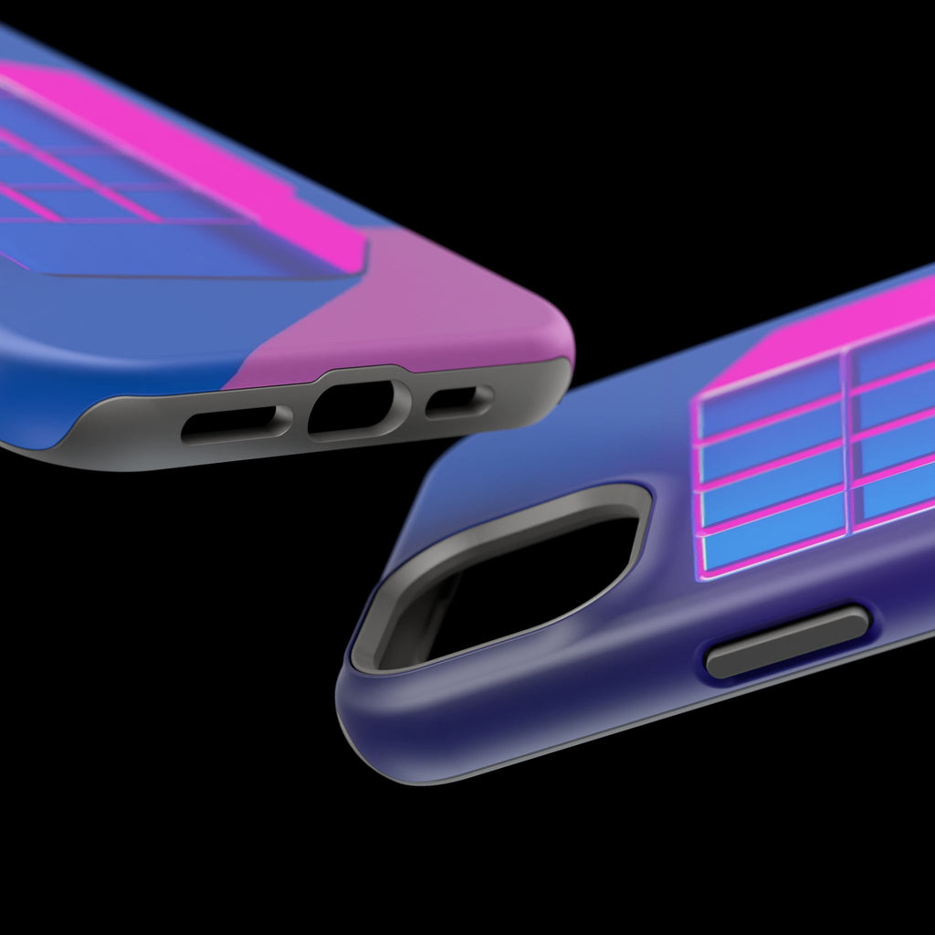 iPhone Earthy 80s Grid Synthwave Design Slim Everyday Designer Case · iPhone Cas