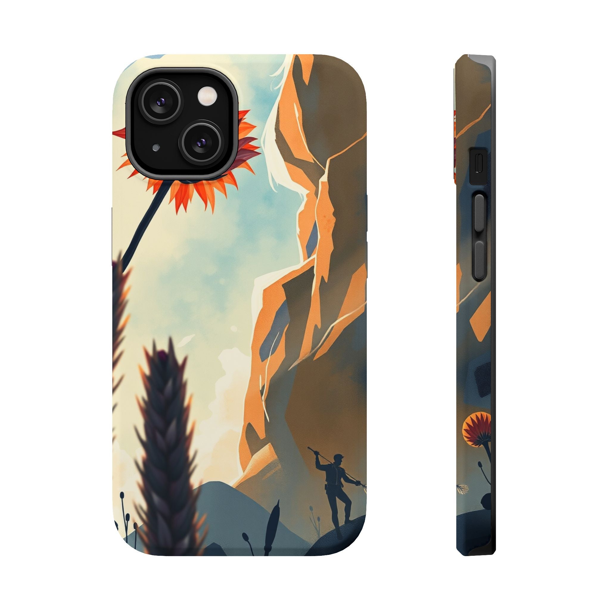 iPhone Bud Burst Vibrant Watercolor Artistic Everyday Cas Slim Snap Case · iPhon