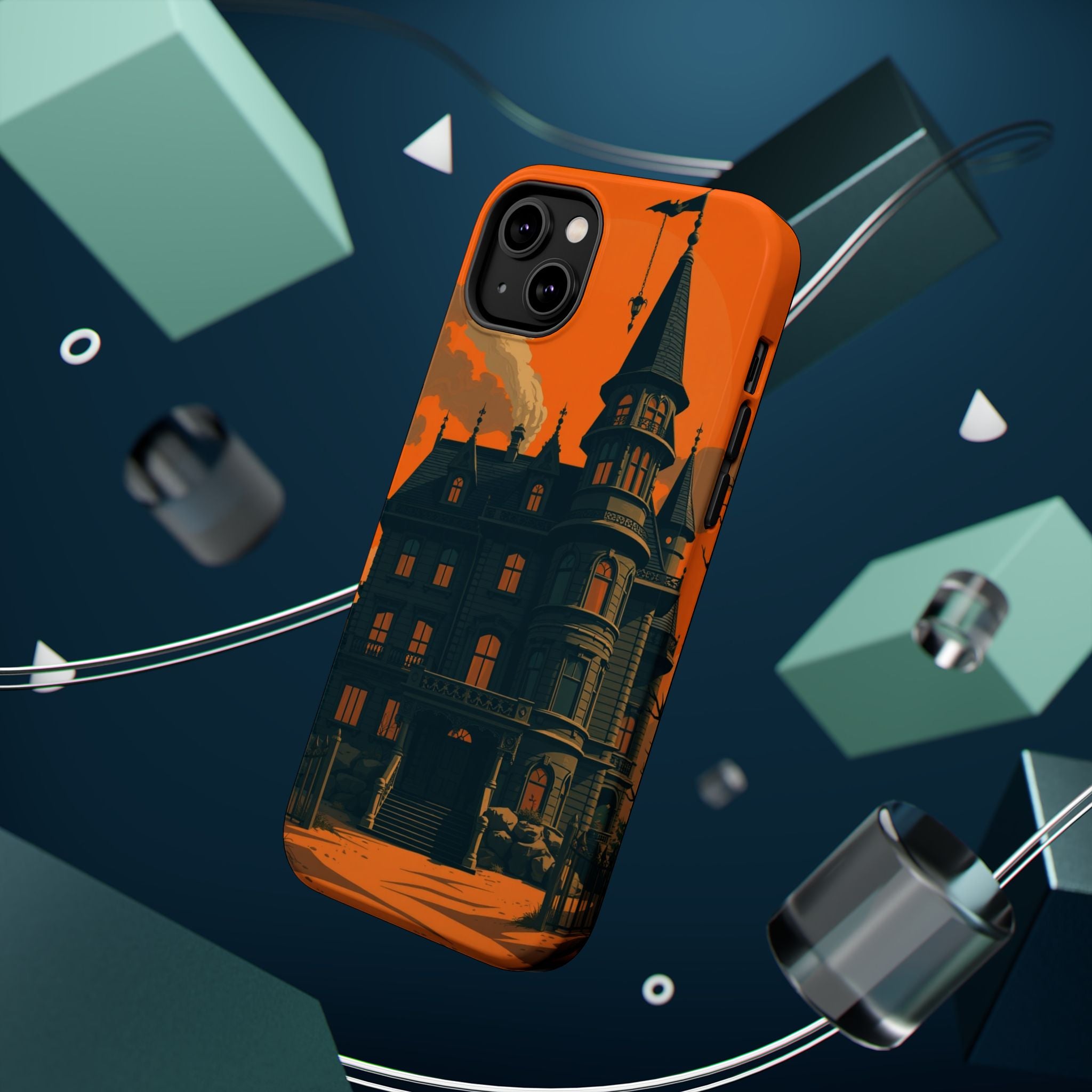 iPhone Vibrant Haunted Mansion Design Slim Everyday Designer Case · iPhone Case