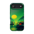iPhone Dreamy Sunset Drive 80s Design Slim Everyday Designer Case · iPhone Case
