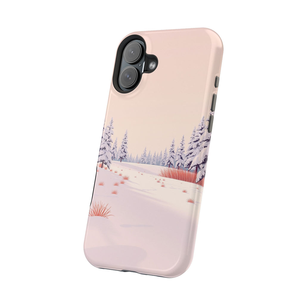 iPhone Snow Field Vintage Retro Poster Slim Everyday Designer Case · iPhone Case