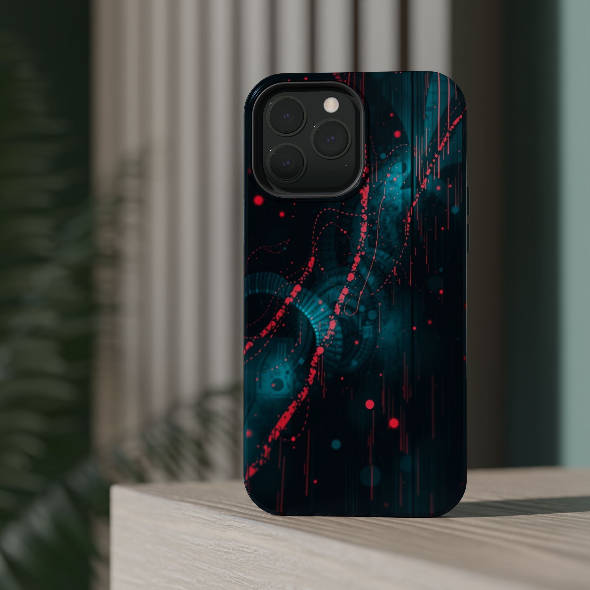 iPhone Digital Noise Cinematic Art Bold Modern Everyday Snap Case · iPhone Case