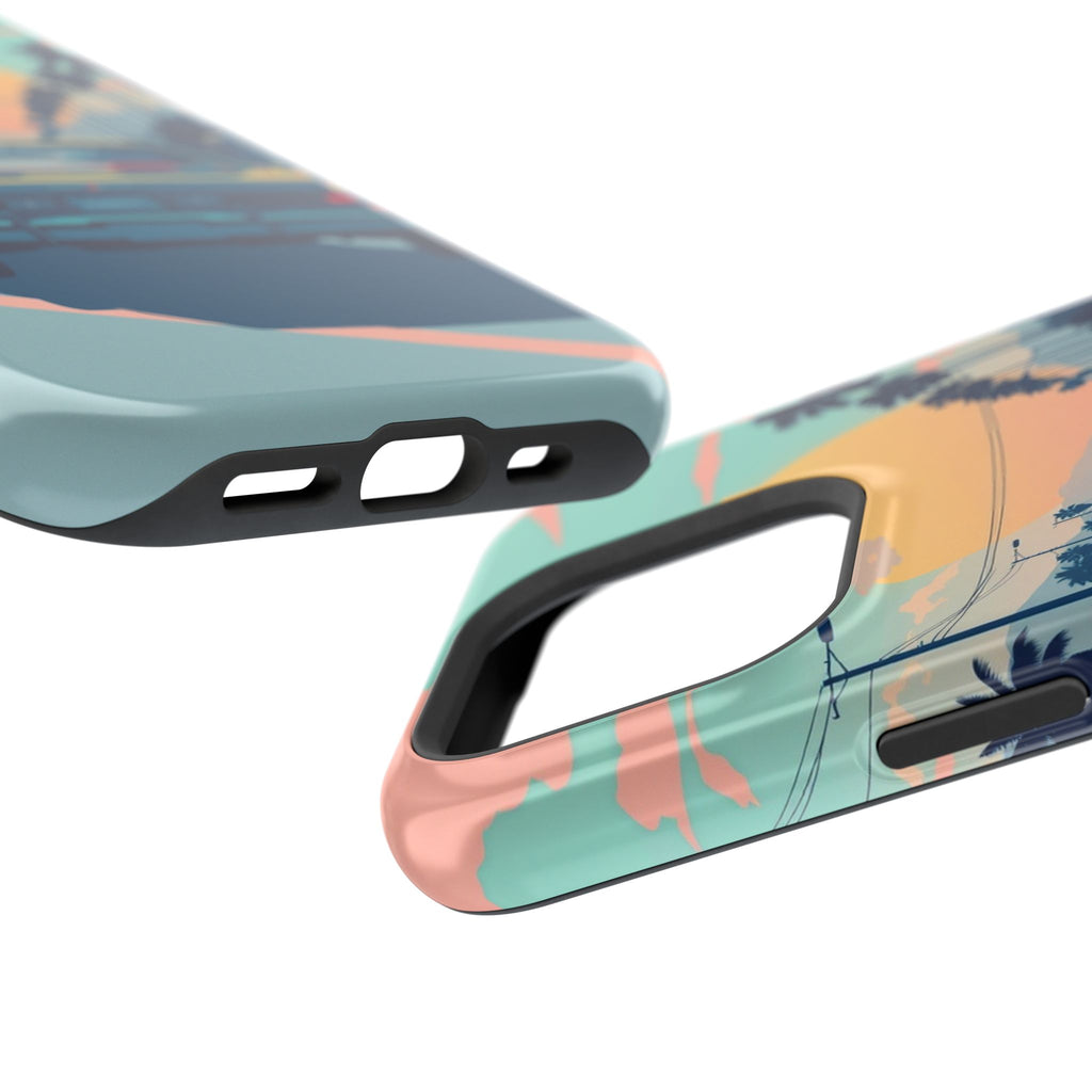 iPhone Sunset Drive 80s Pop Art Bold Slim Everyday Designer Case · iPhone Case