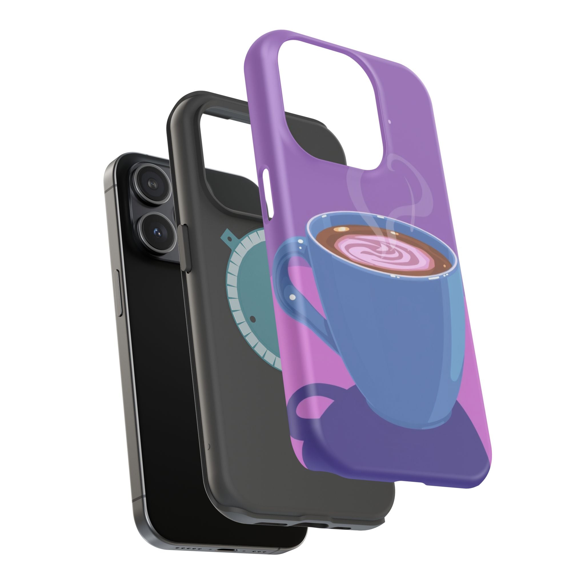 iPhone Emotional Support Coffee Pixel Art -Bit Soft Finish Everyday Case · iPhon