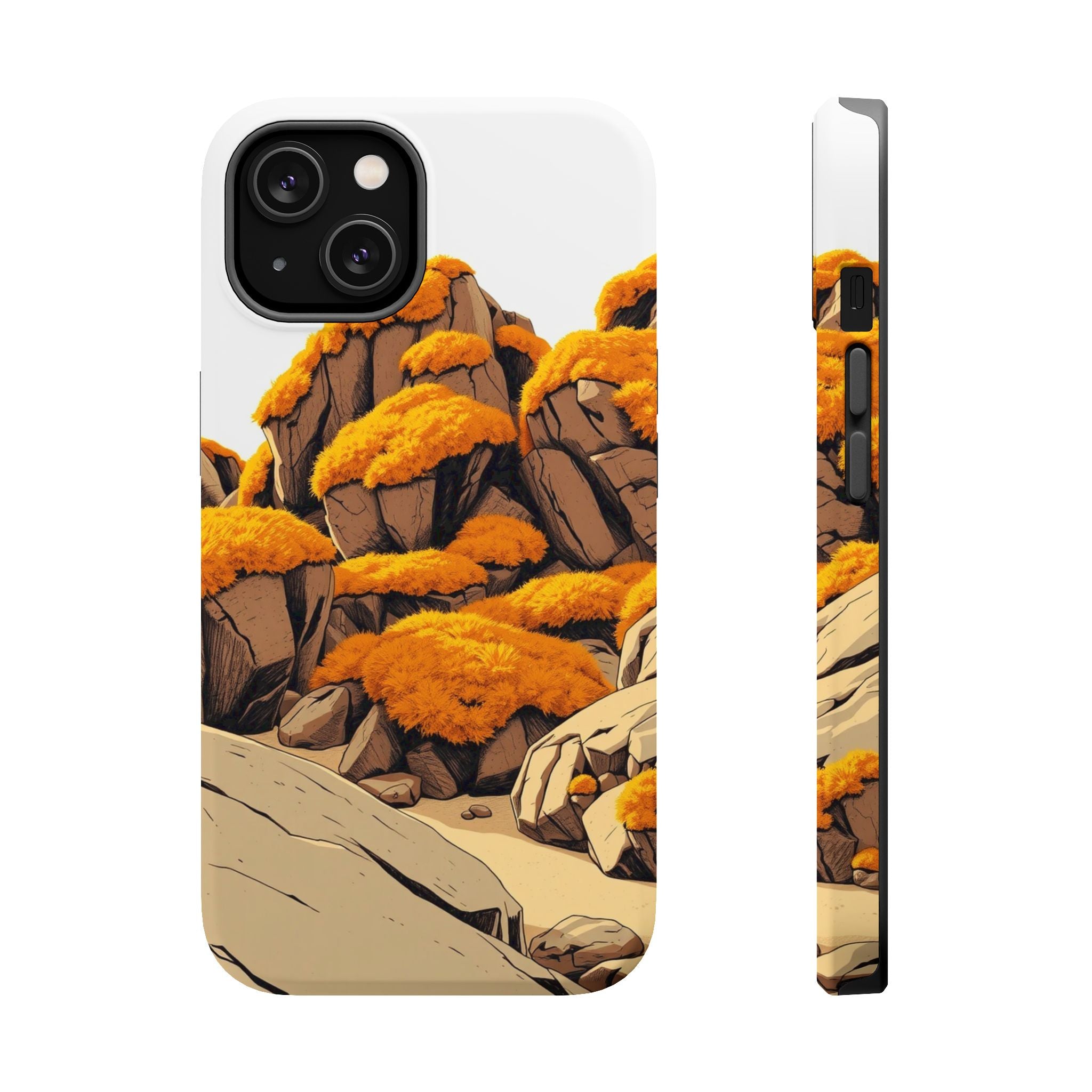 iPhone Moss Covered Rocks Bold Art Bold Modern Everyday Snap Case · iPhone Case