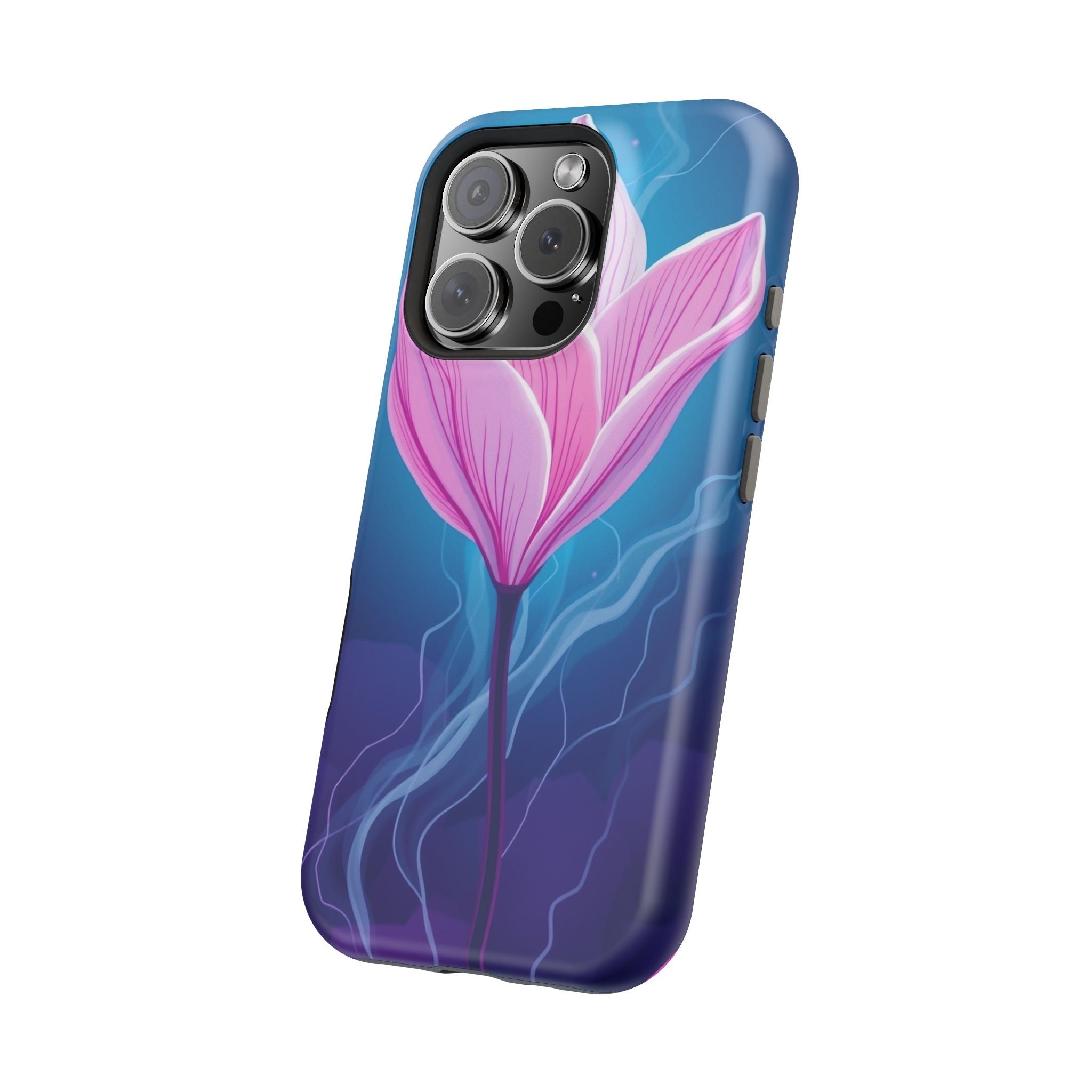 iPhone Cyan And Magenta Petal Storm Slim Everyday Designer Case · iPhone Case