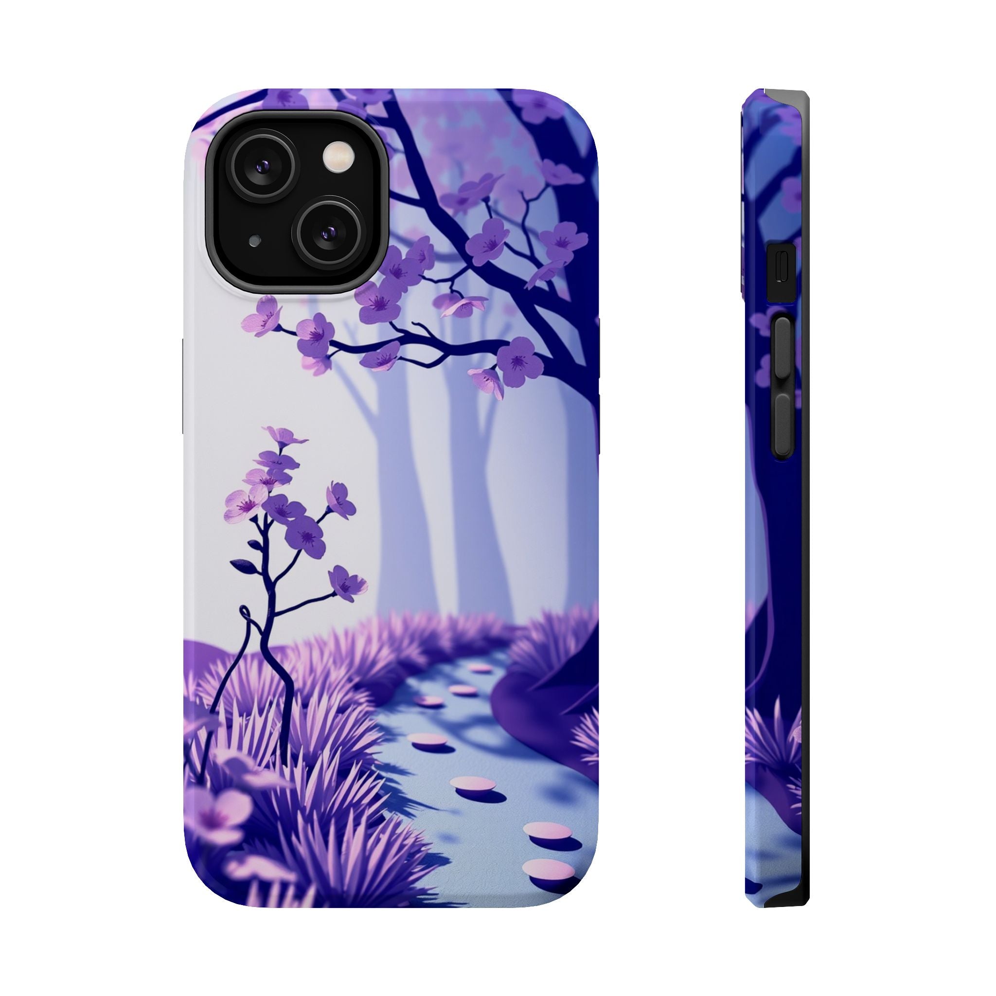 iPhone Blossom Trail Paper Cut Art Bold Modern Everyday Snap Case · iPhone Case