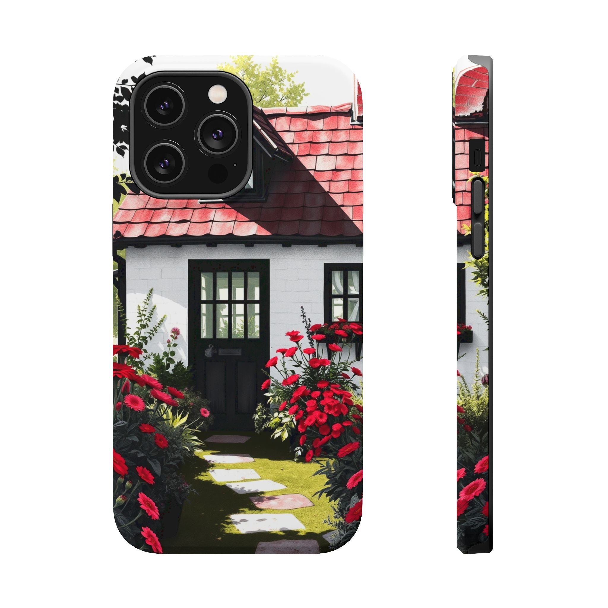 iPhone Cottage Garden Vibrant Watercolor Slim Snap Case · iPhone Case