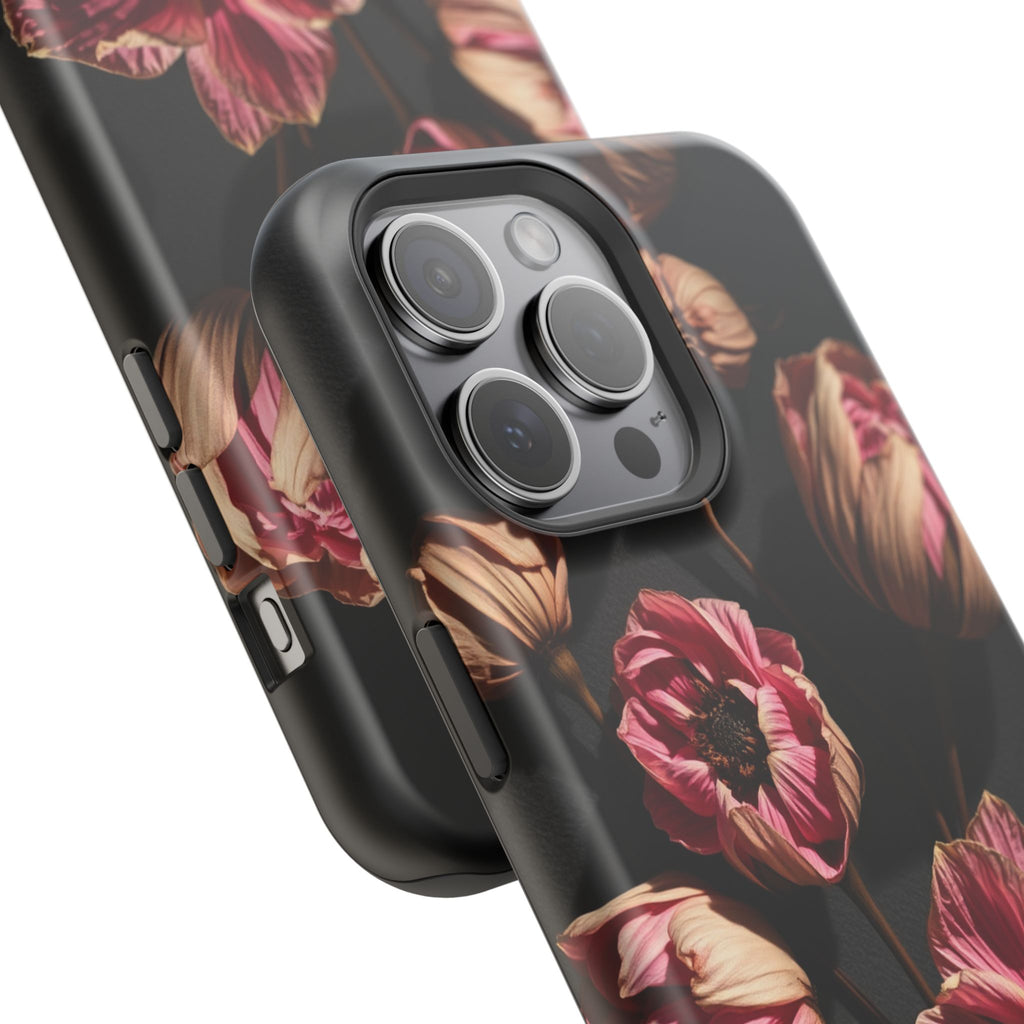 iPhone Dried Flower Flat Lay Electric Art Slim Snap Case · iPhone Case