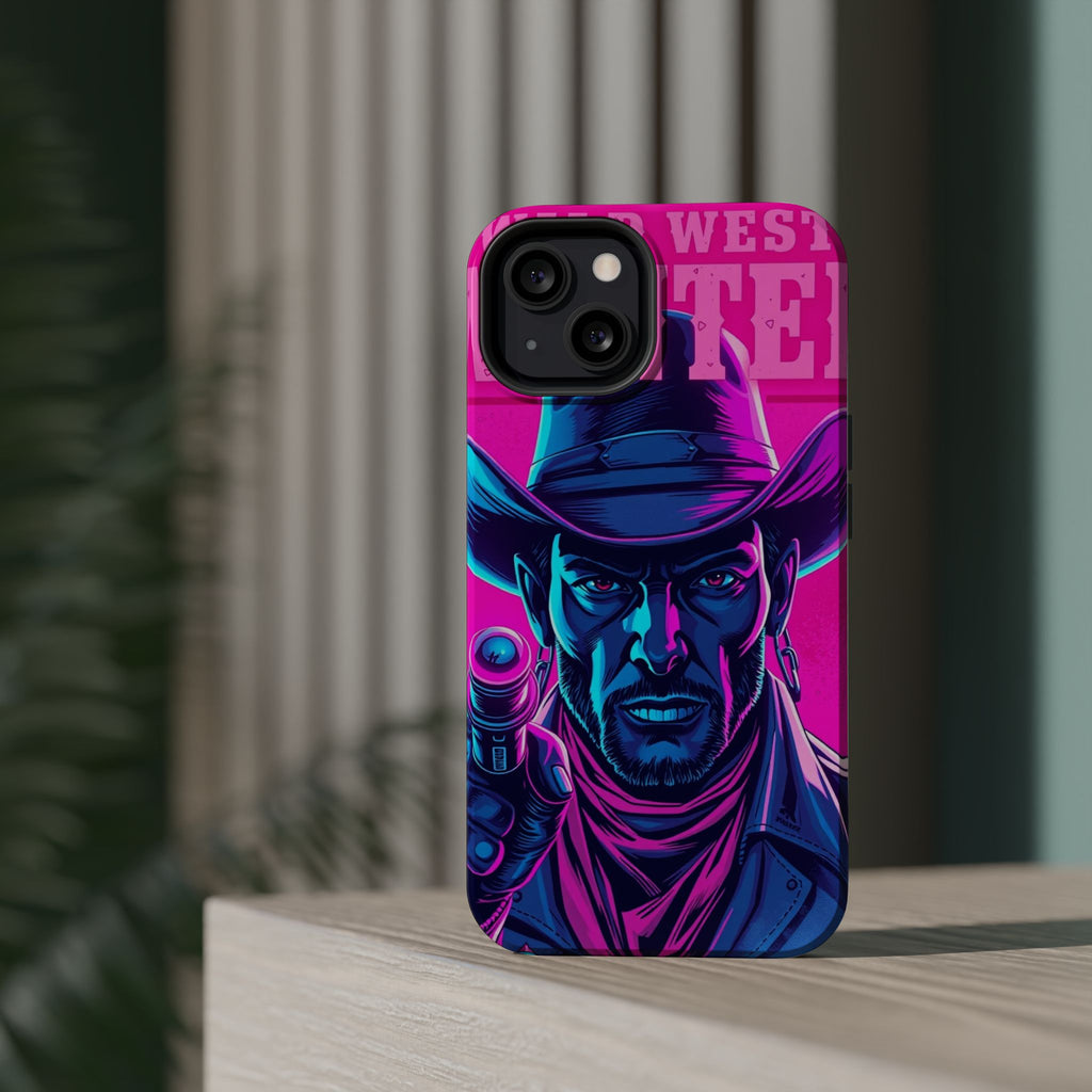 iPhone Wild West Wanted Neon Cyberpunk Slim Everyday Designer Case · iPhone Case