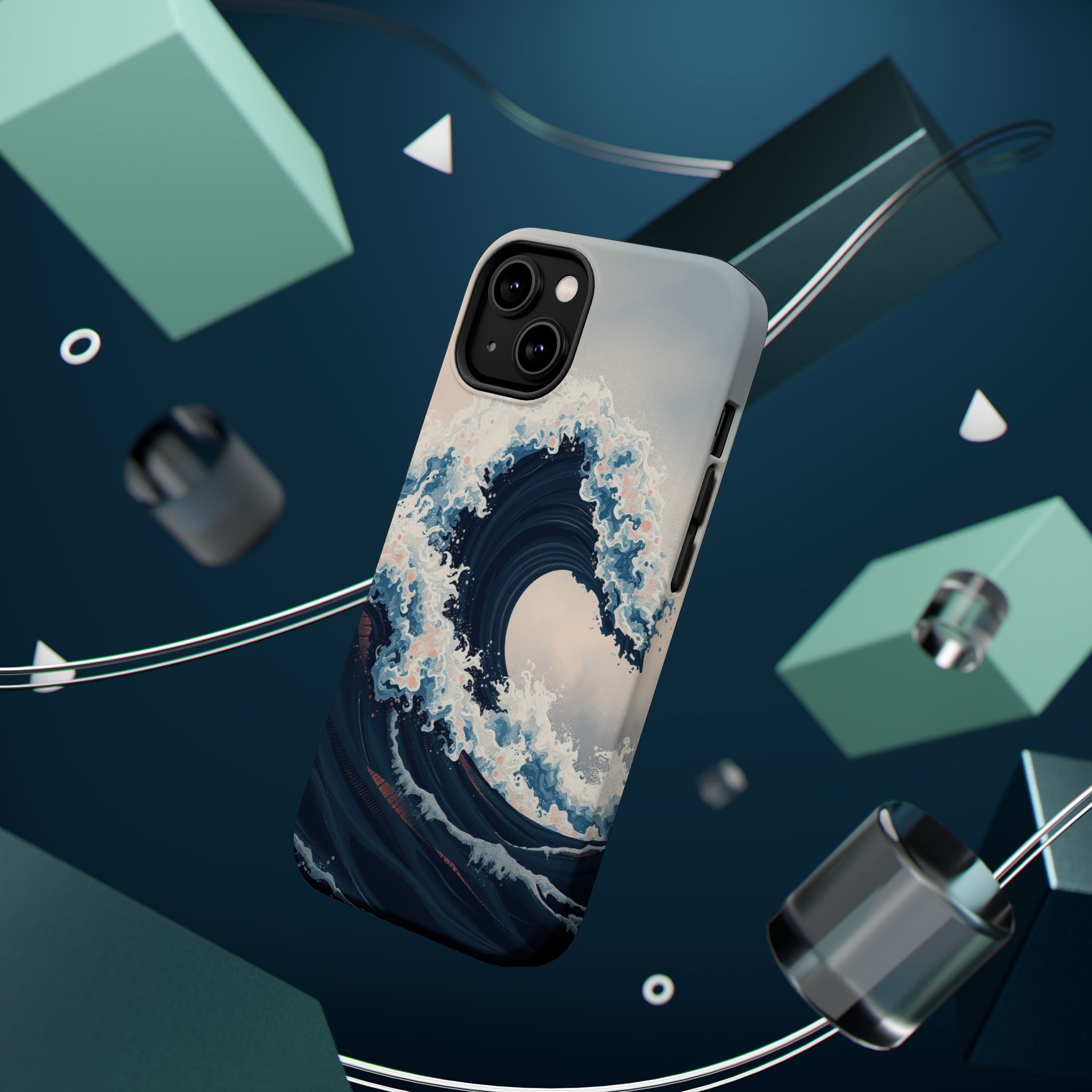 iPhone Ocean Wave Crash Grunge Distressed Slim iPhone Everyday Designer · iPhone