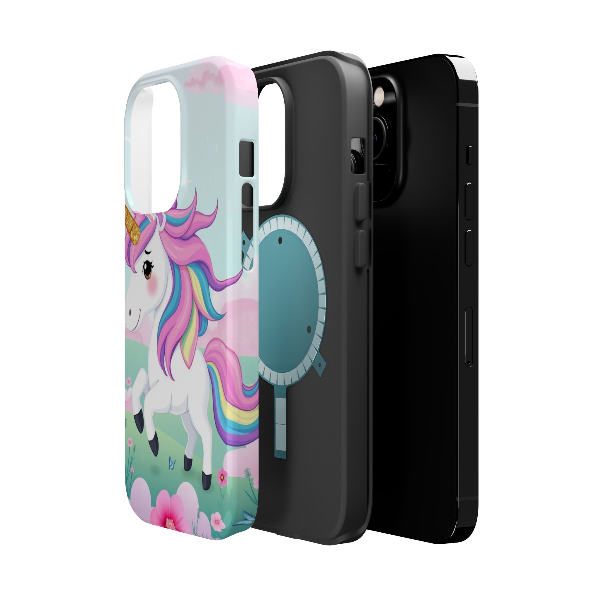iPhone Rainbow Unicorn Kids Fun Soft iPhone Phone Case Gift Finish · iPhone Case