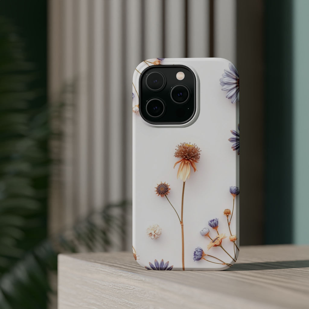 iPhone Dried Flower Flat Lay Bold Art Slim Everyday Designer Case · iPhone Case