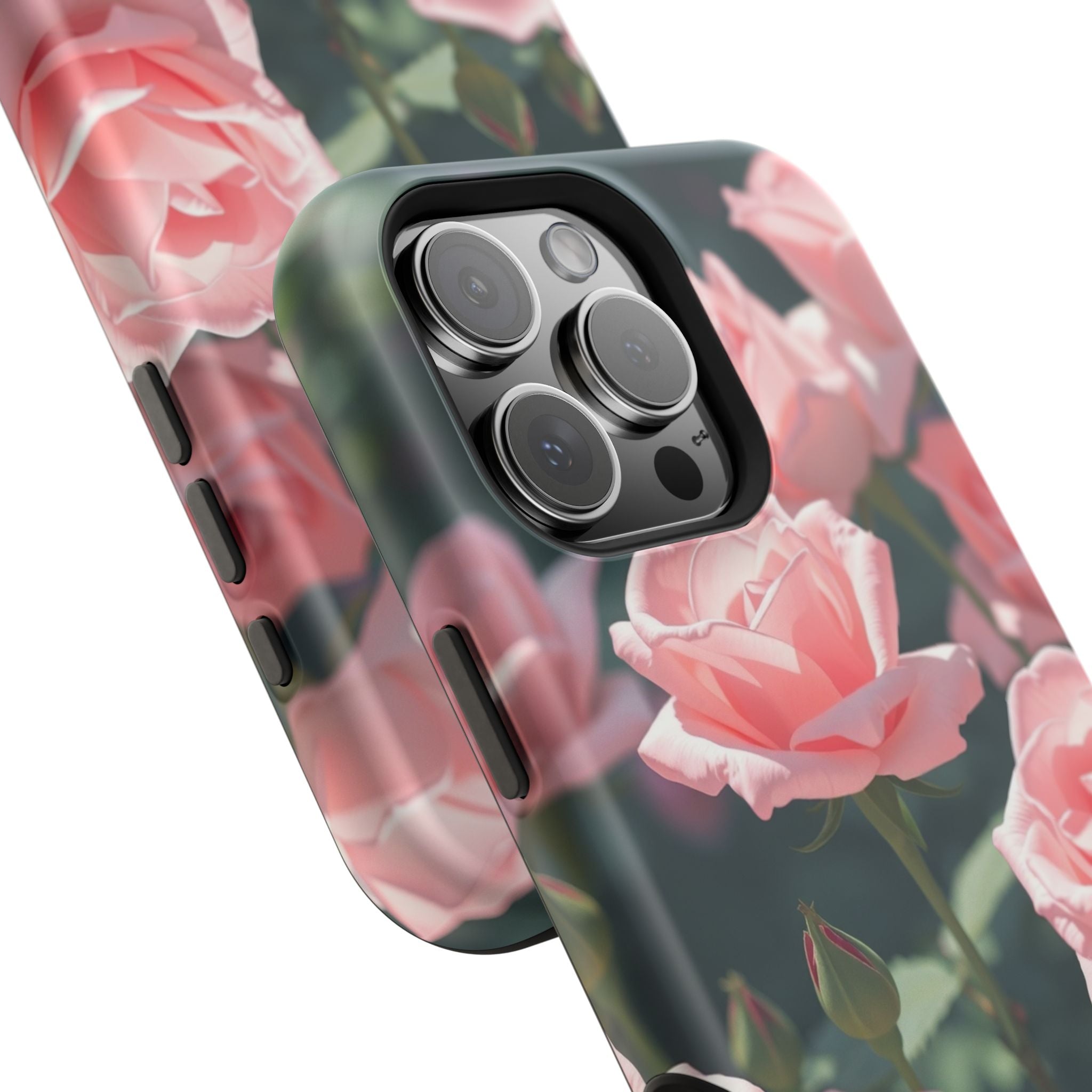iPhone Mint And Blush Rose Garden Bold Modern Everyday Snap Case · iPhone Case