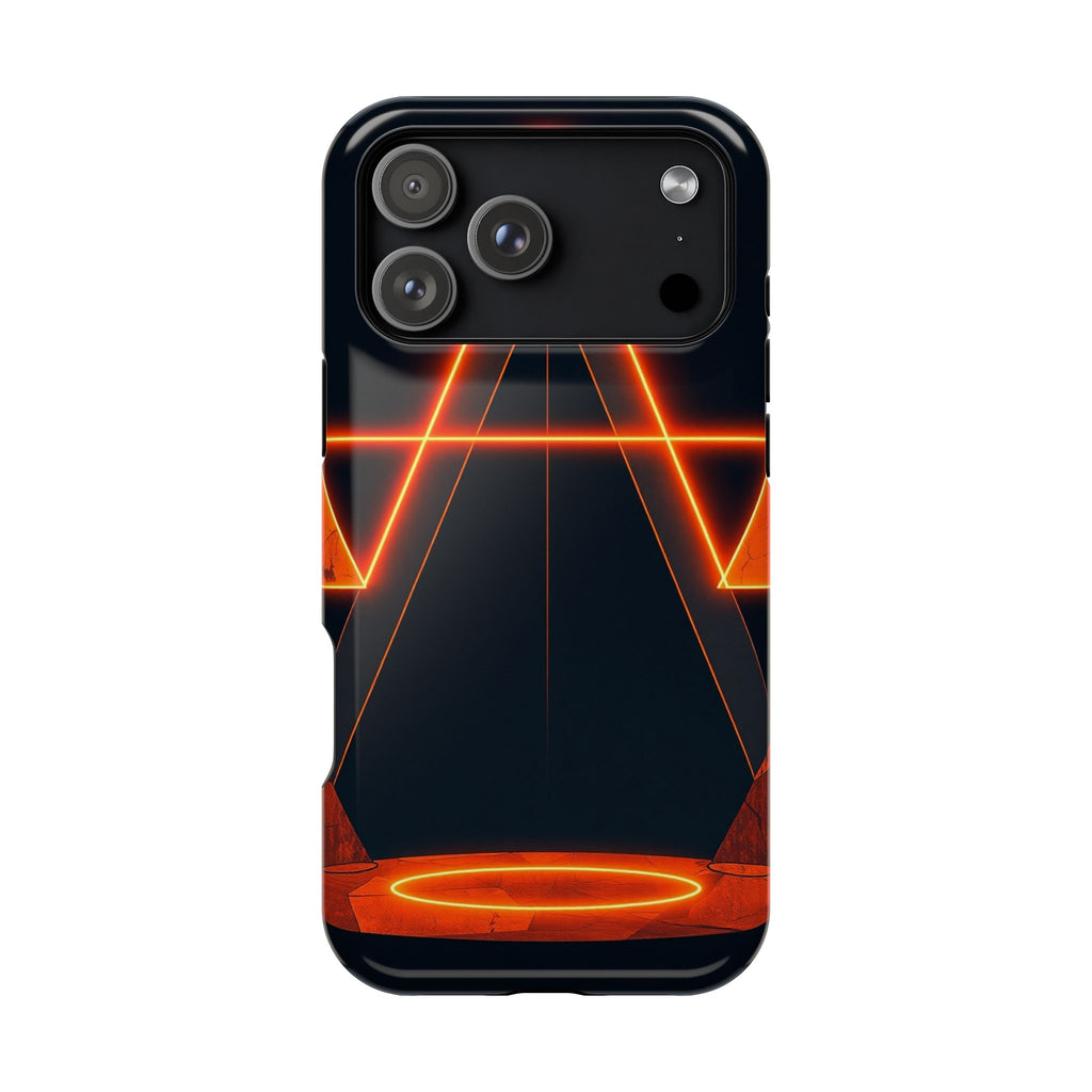 iPhone Vibrant Neon Geometry Design Slim Everyday Designer Case · iPhone Case