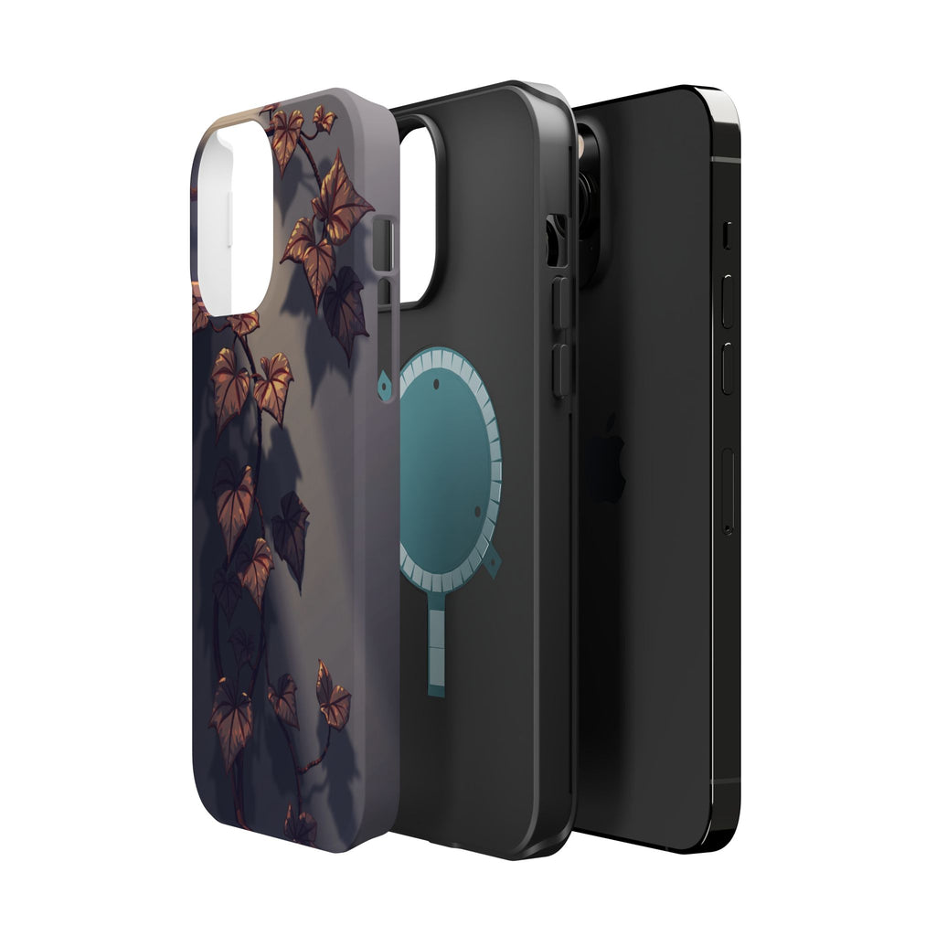 iPhone Charcoal And Copper Art Nouveau Vine Soft iPhone 13 Finish · iPhone Case