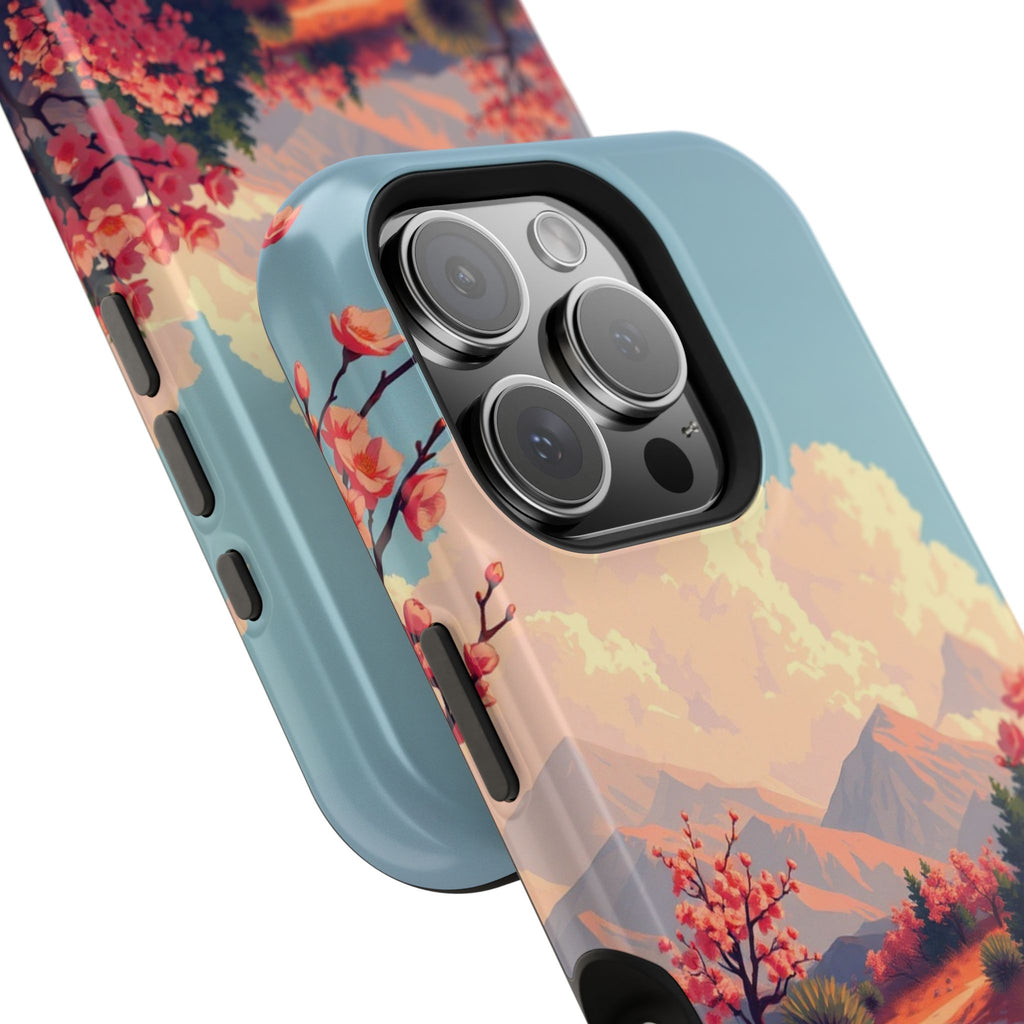 iPhone Burnt Orange And Sand Blossom Trail Slim iPhone Everyday · iPhone Case