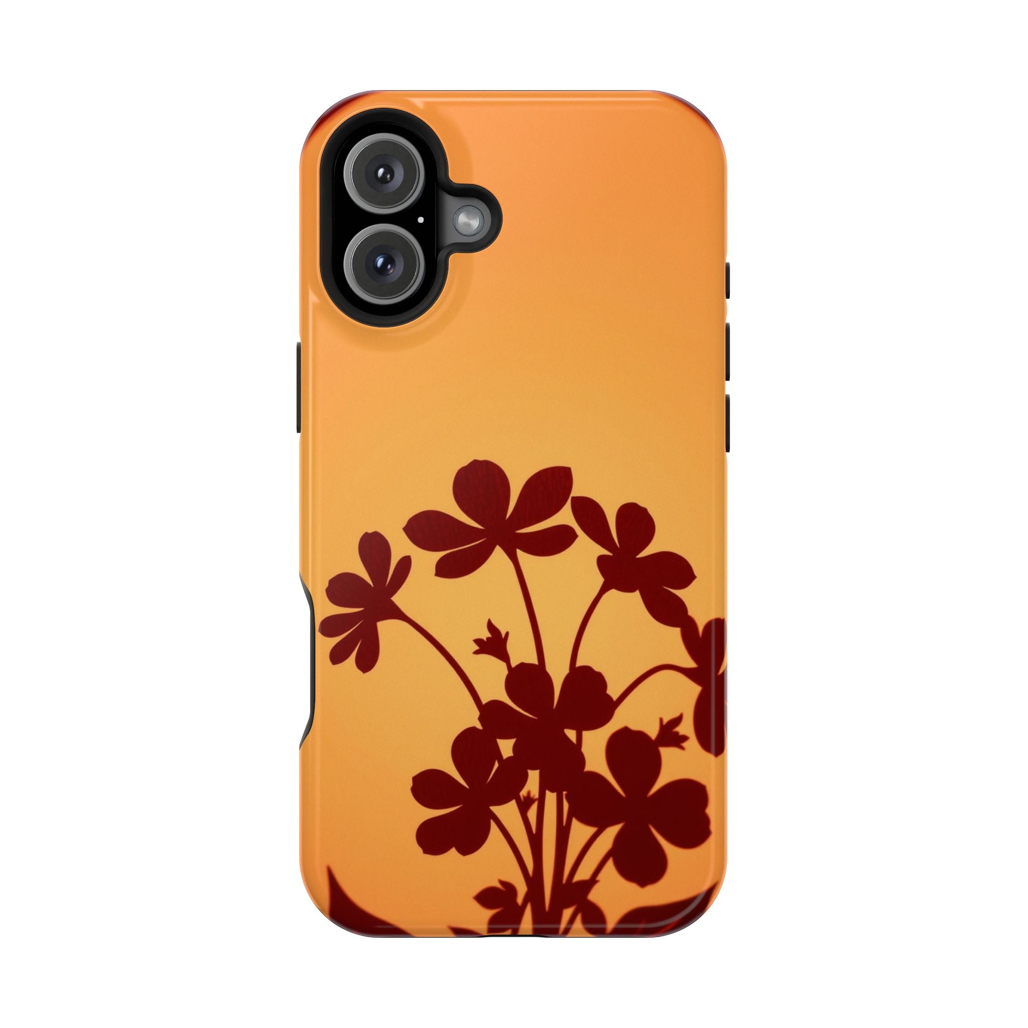 iPhone Floral Silhouette Electric Art Slim Everyday Designer Case · iPhone Case