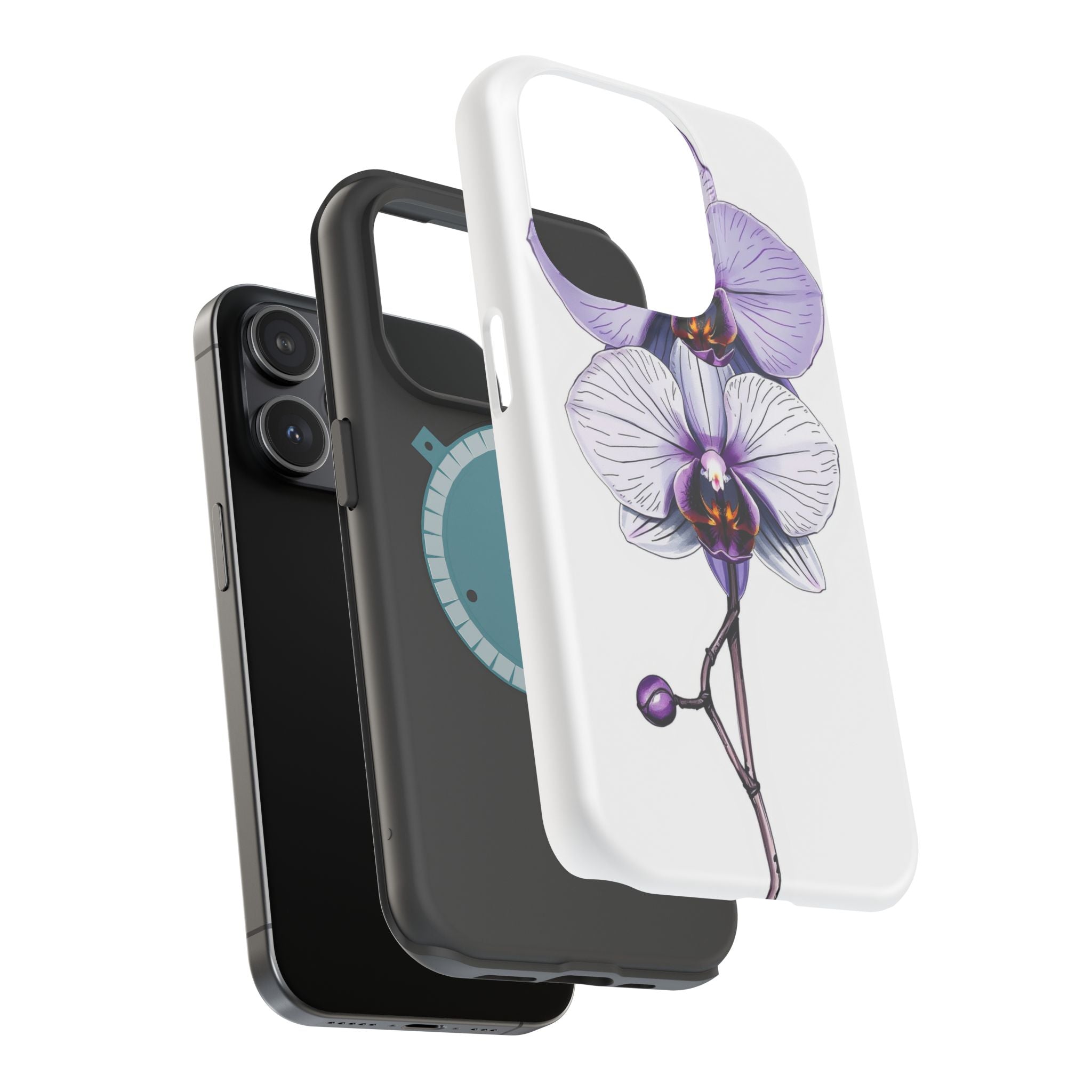 iPhone Orchid Study Hand-Drawn Sketch Slim Everyday Designer Case · iPhone Case