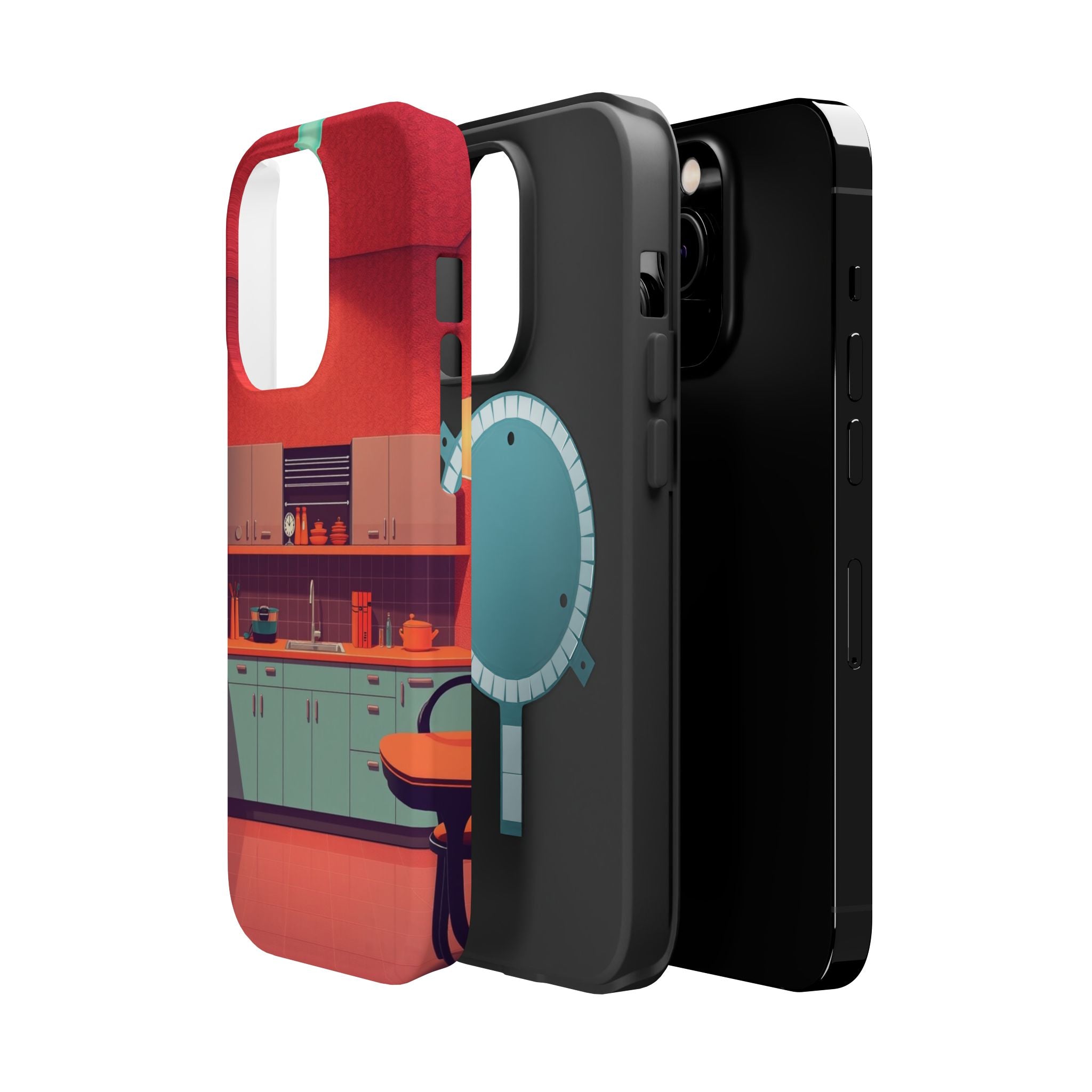 iPhone Earthy 1950s Kitchen Design Bold Modern Everyday Snap Case · iPhone Case