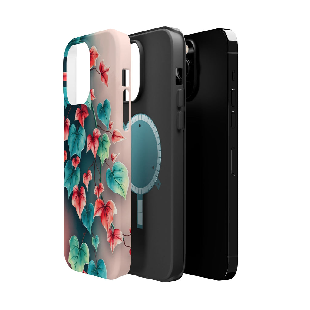 iPhone Art Nouveau Vine Teal And Coral Slim Snap Case · iPhone Case
