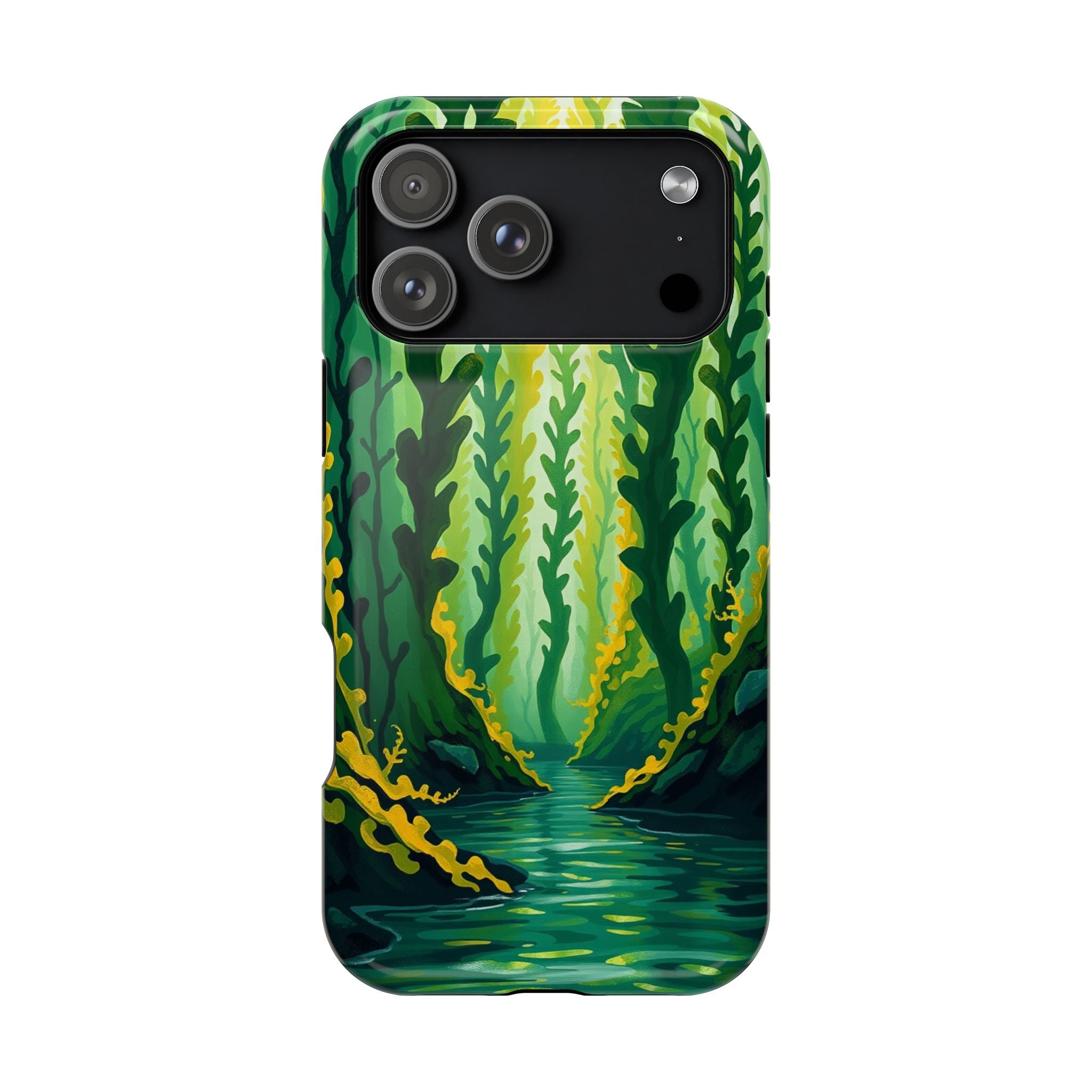 iPhone Kelp Forest Oil Painting Impressionist Slim iPhone Everyday · iPhone Case