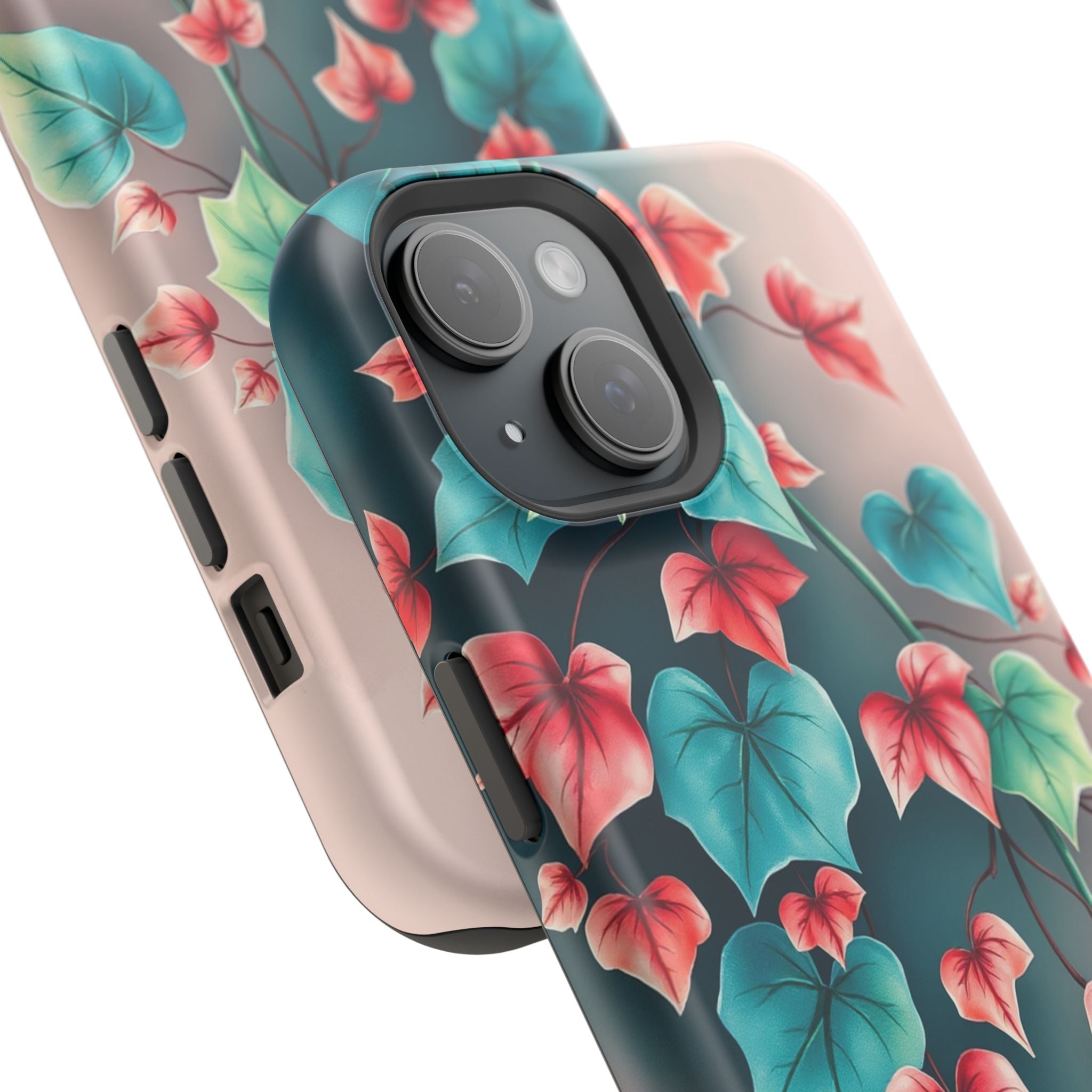 iPhone Art Nouveau Vine Teal And Coral Slim Snap Case · iPhone Case