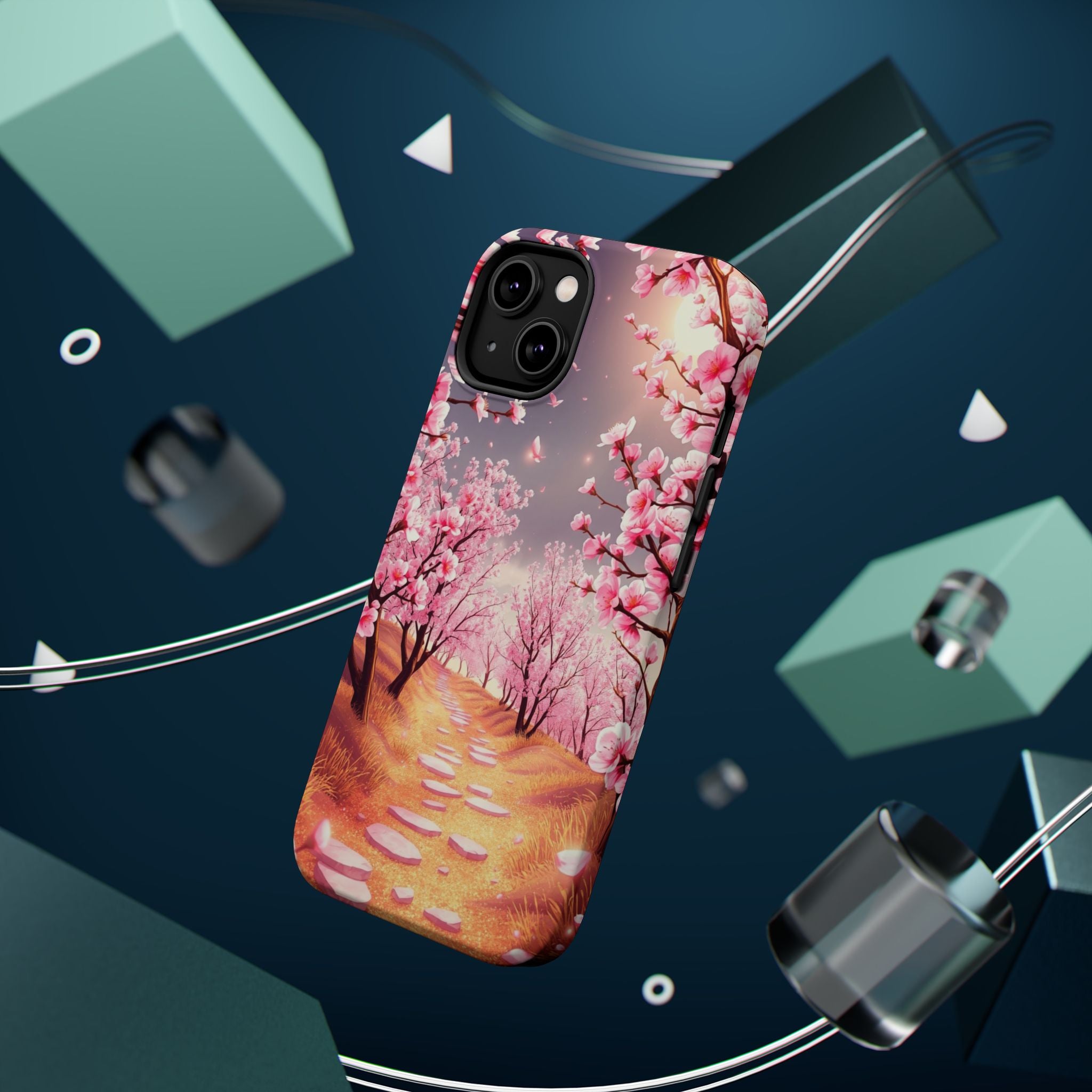 iPhone Dreamy Blossom Trail Design 14 Slim Everyday Designer Case · iPhone Case