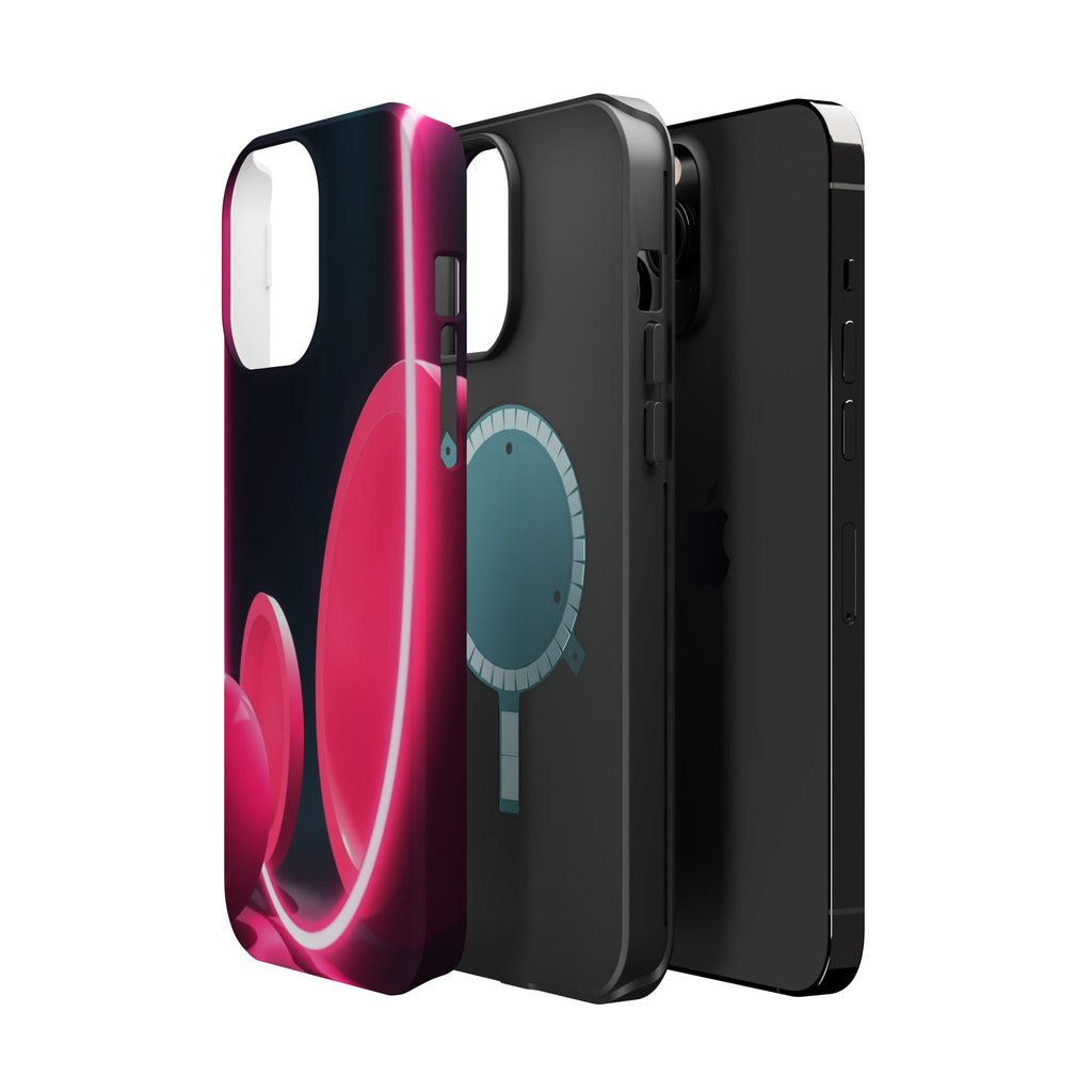 iPhone 1960s Mod Circles Neon Cyberpunk Slim Everyday Designer Case · iPhone Cas