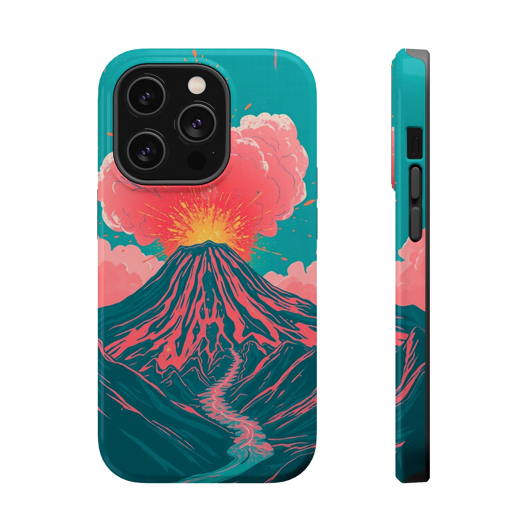 iPhone Volcanic Eruption Grunge Distressed Slim iPhone Everyday · iPhone Case