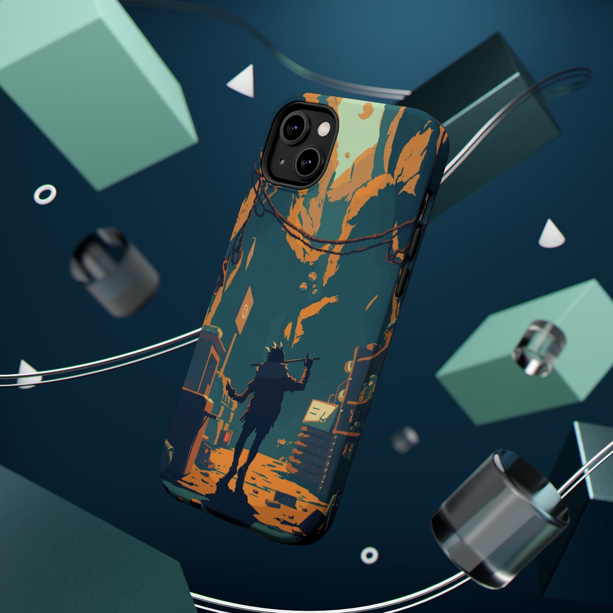 iPhone Mustard And Rust Unhinged in a Cute Way Soft Finish Everyday Case · iPhon