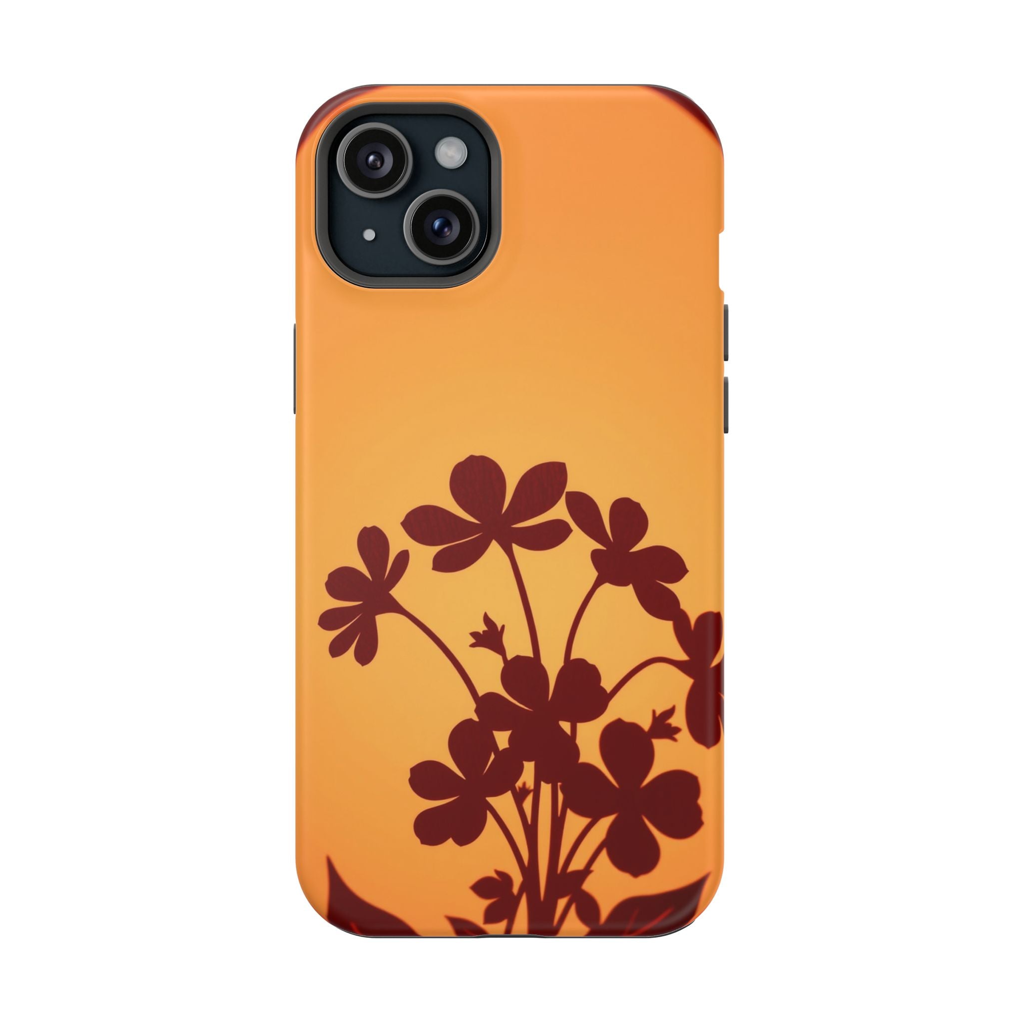 iPhone Floral Silhouette Electric Art Slim Everyday Designer Case · iPhone Case