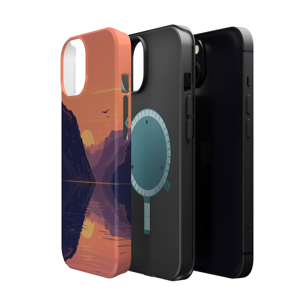 iPhone Radiant Fjord Reflection Design Slim Everyday Designer Case · iPhone Case