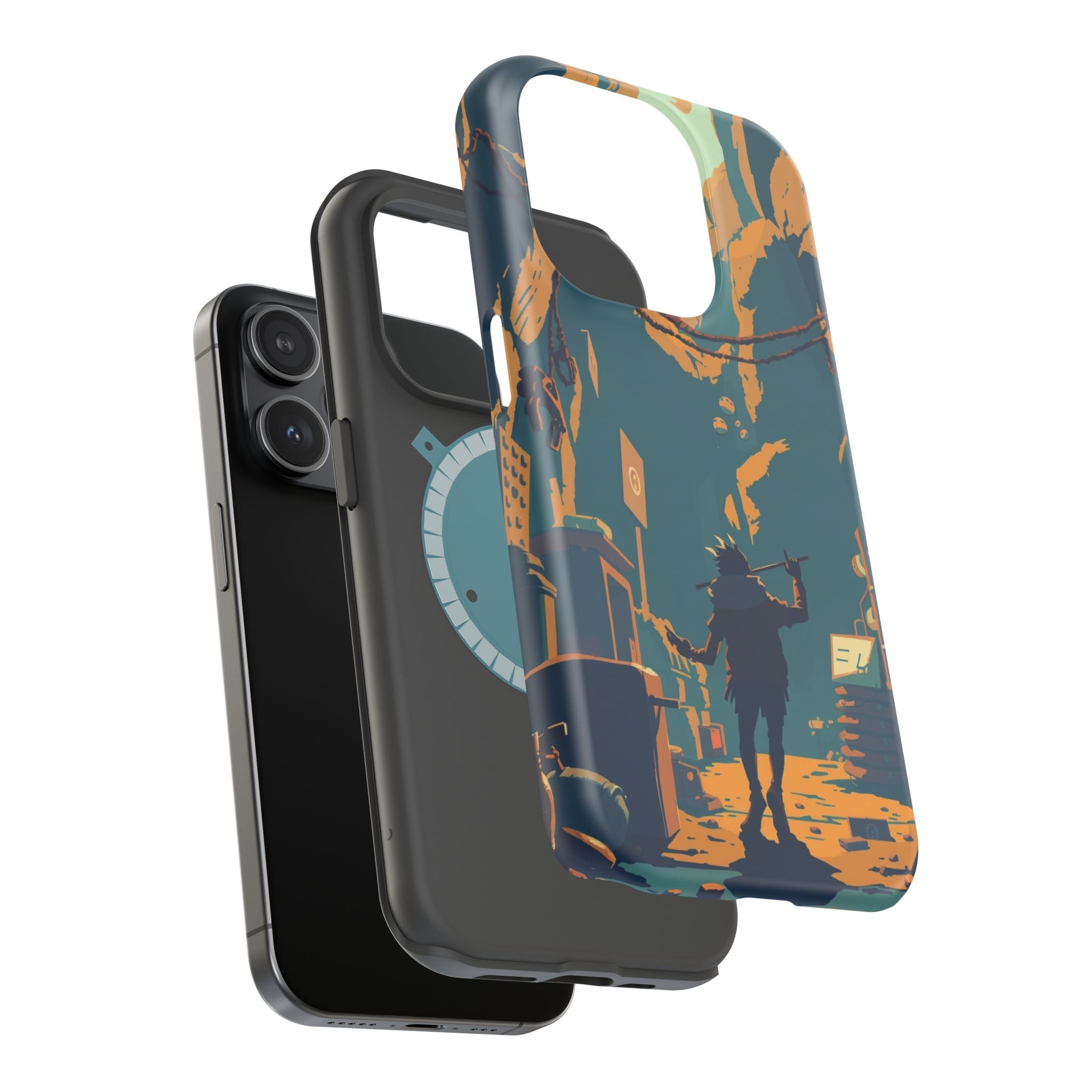 iPhone Mustard And Rust Unhinged in a Cute Way Soft Finish Everyday Case · iPhon