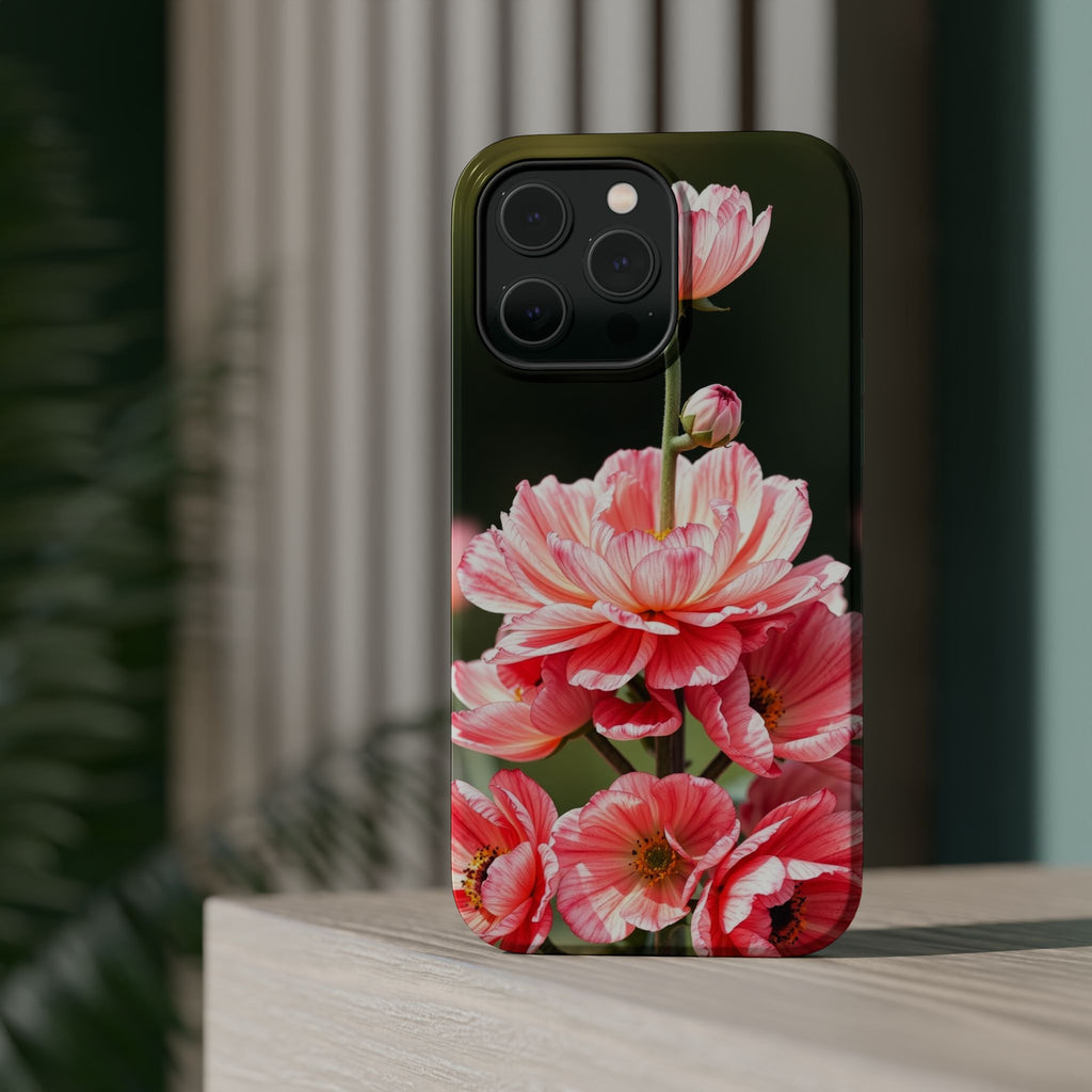 iPhone Ranunculus Stack Vibrant Watercolor Slim Snap Case · iPhone Case