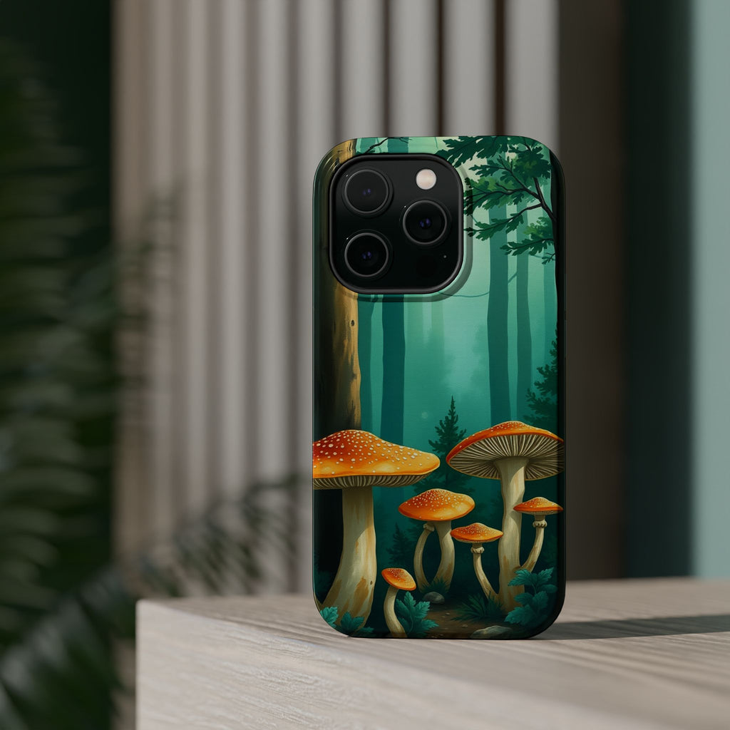 iPhone Mushroom Forest Oil Painting Impressionist iPhone Clean Minimal · iPhone