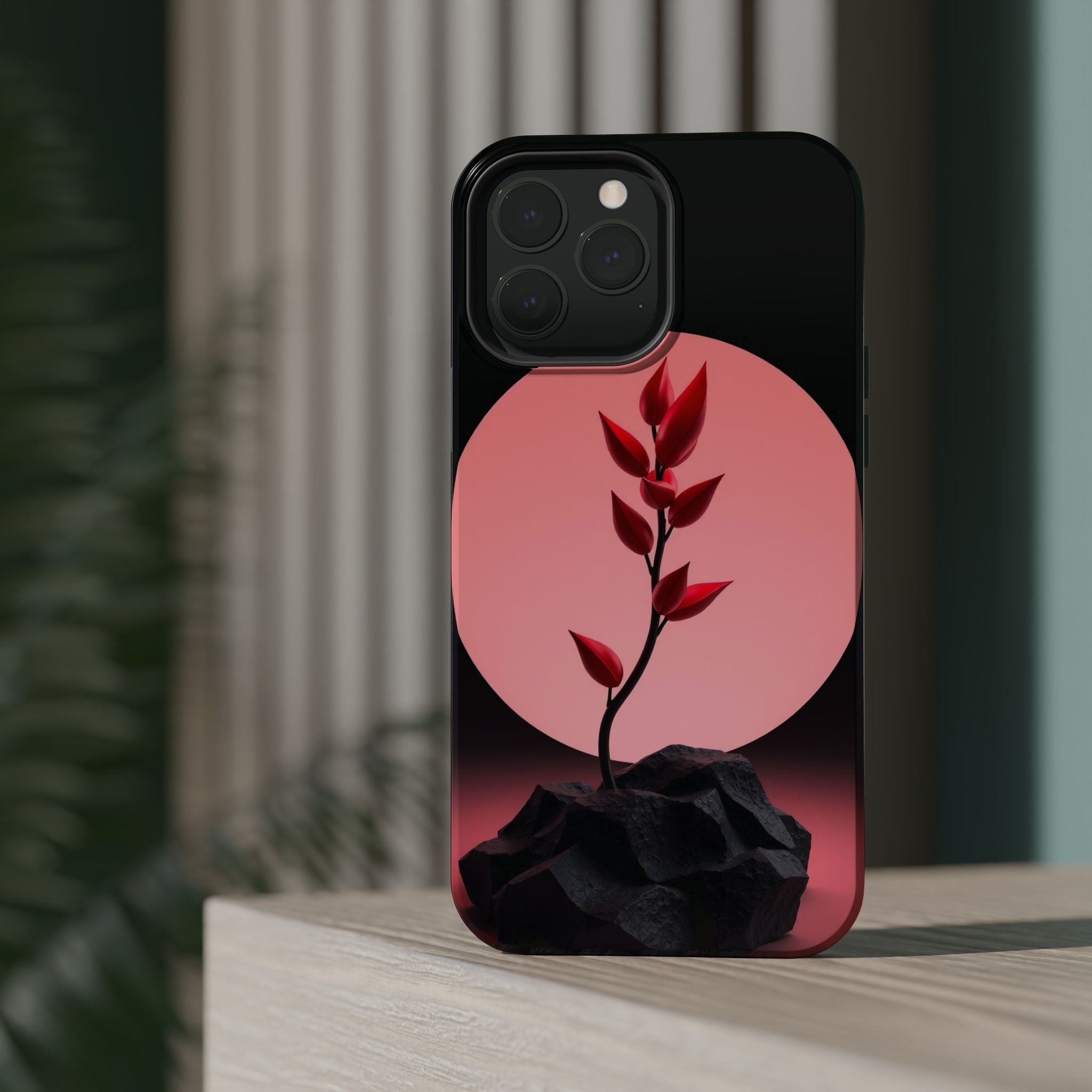 iPhone Serene Minimalist Stem Design Slim Everyday Designer Case · iPhone Case
