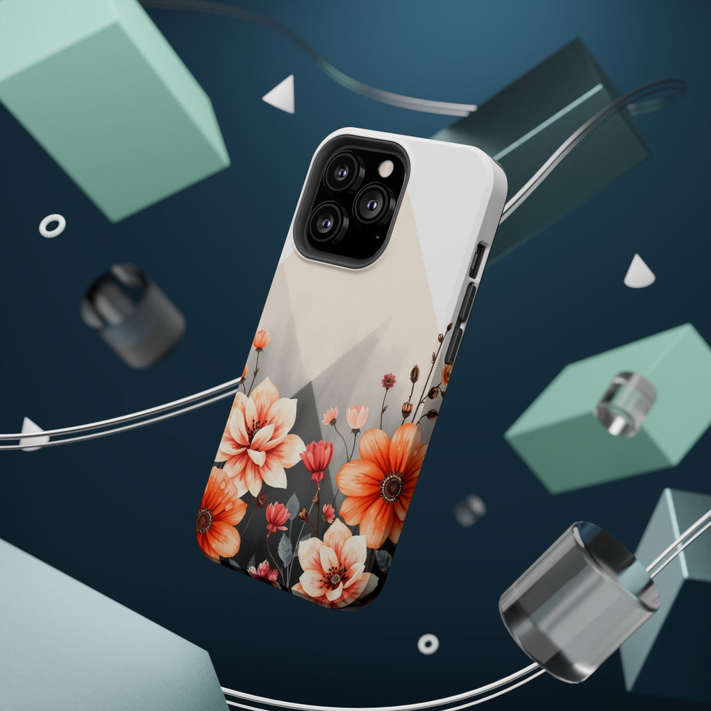 iPhone Floral Geometric Vibrant Design Slim Snap Case · iPhone Case