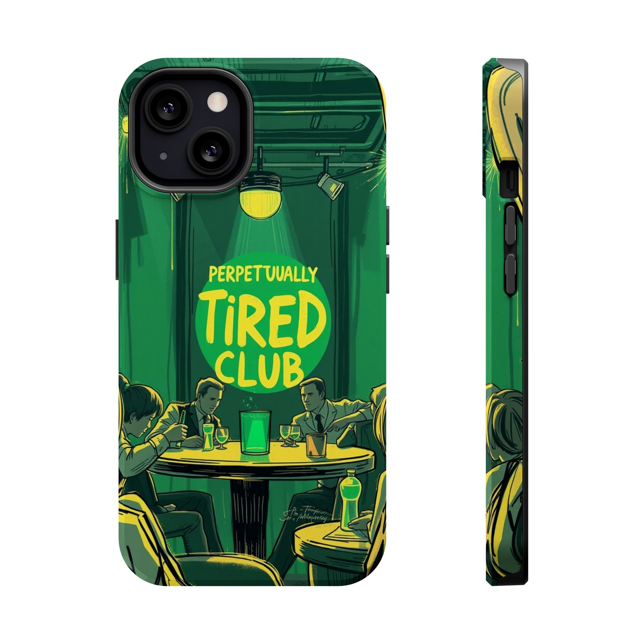 iPhone Radiant Perpetually Tired Club Design Slim Everyday Designer Case · iPhon