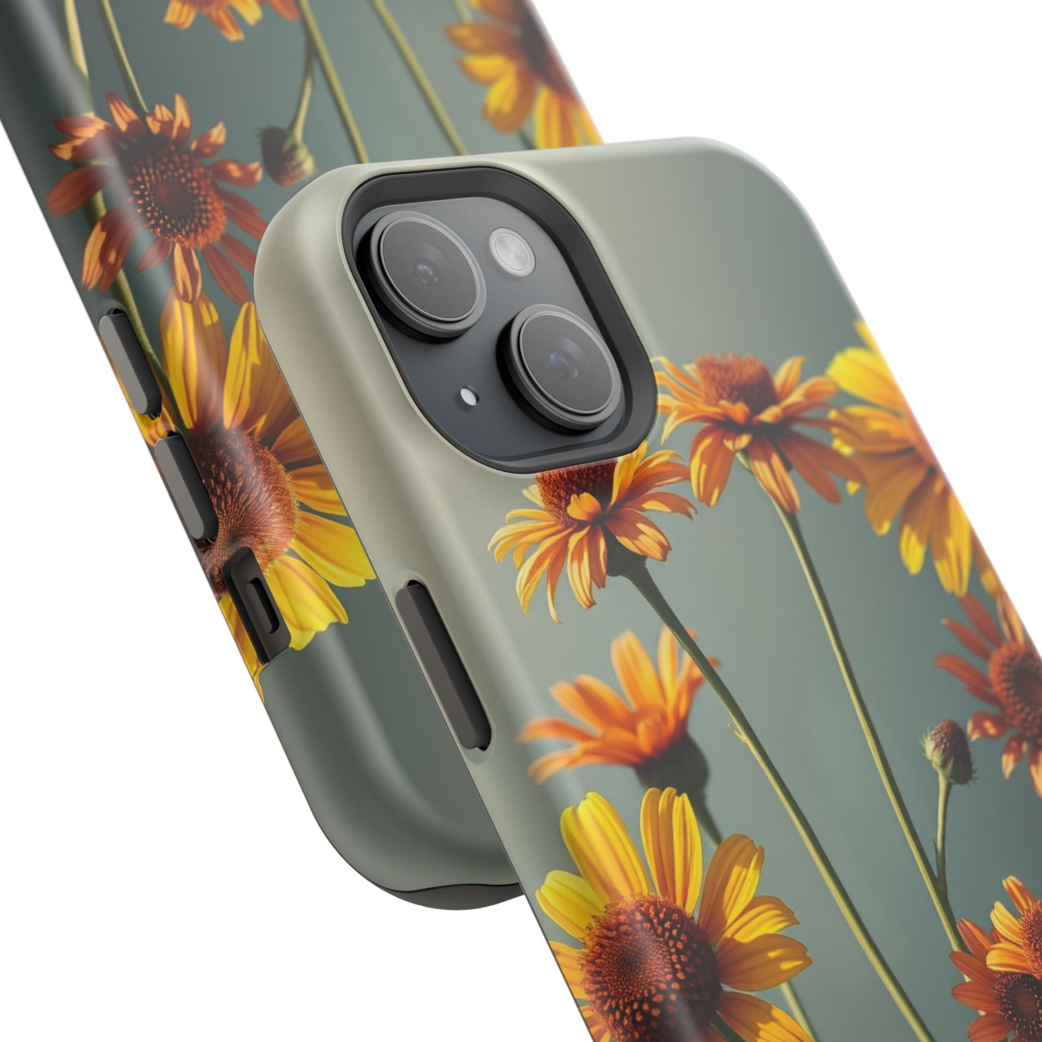 iPhone Mustard And Rust Wildflower Bunch Slim Everyday iPhone Designer · iPhone