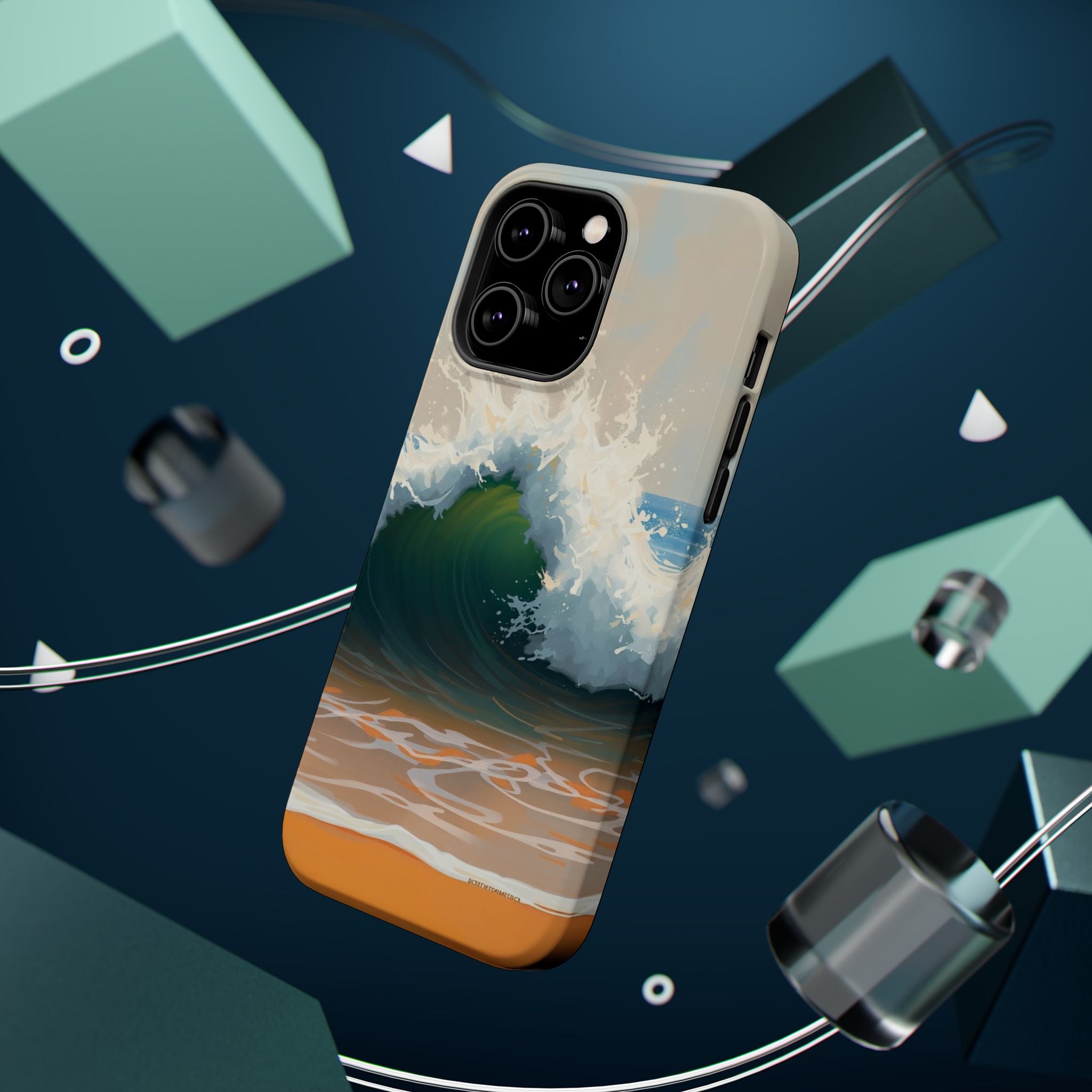 iPhone Radiant Ocean Wave Crash Design Slim Everyday Designer Case · iPhone Case